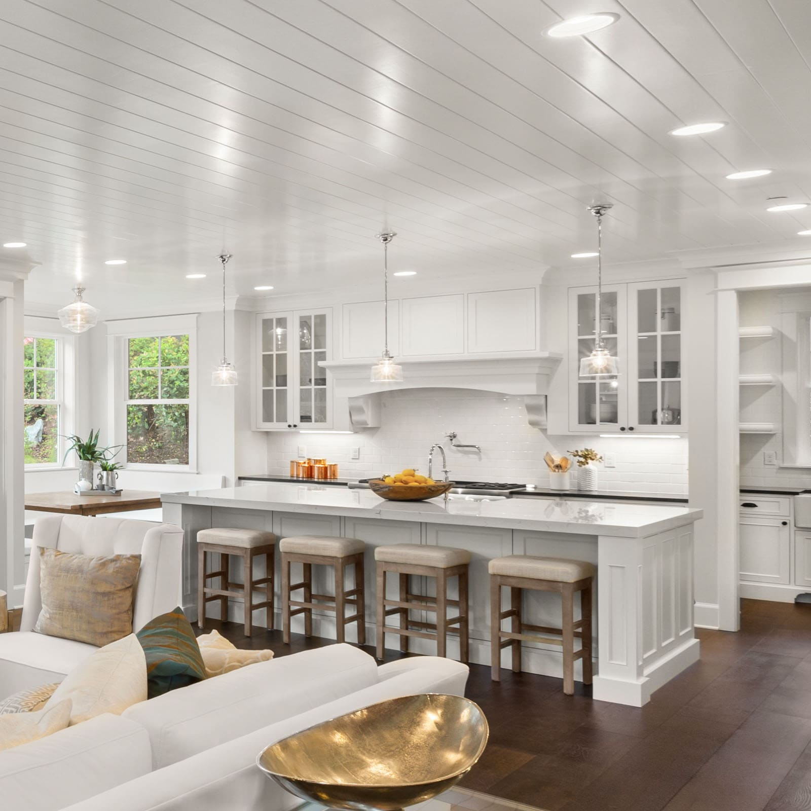 Sleek 5"/6" Selectable CCT LED Recessed Lighting Kit with Tilt and Rotate