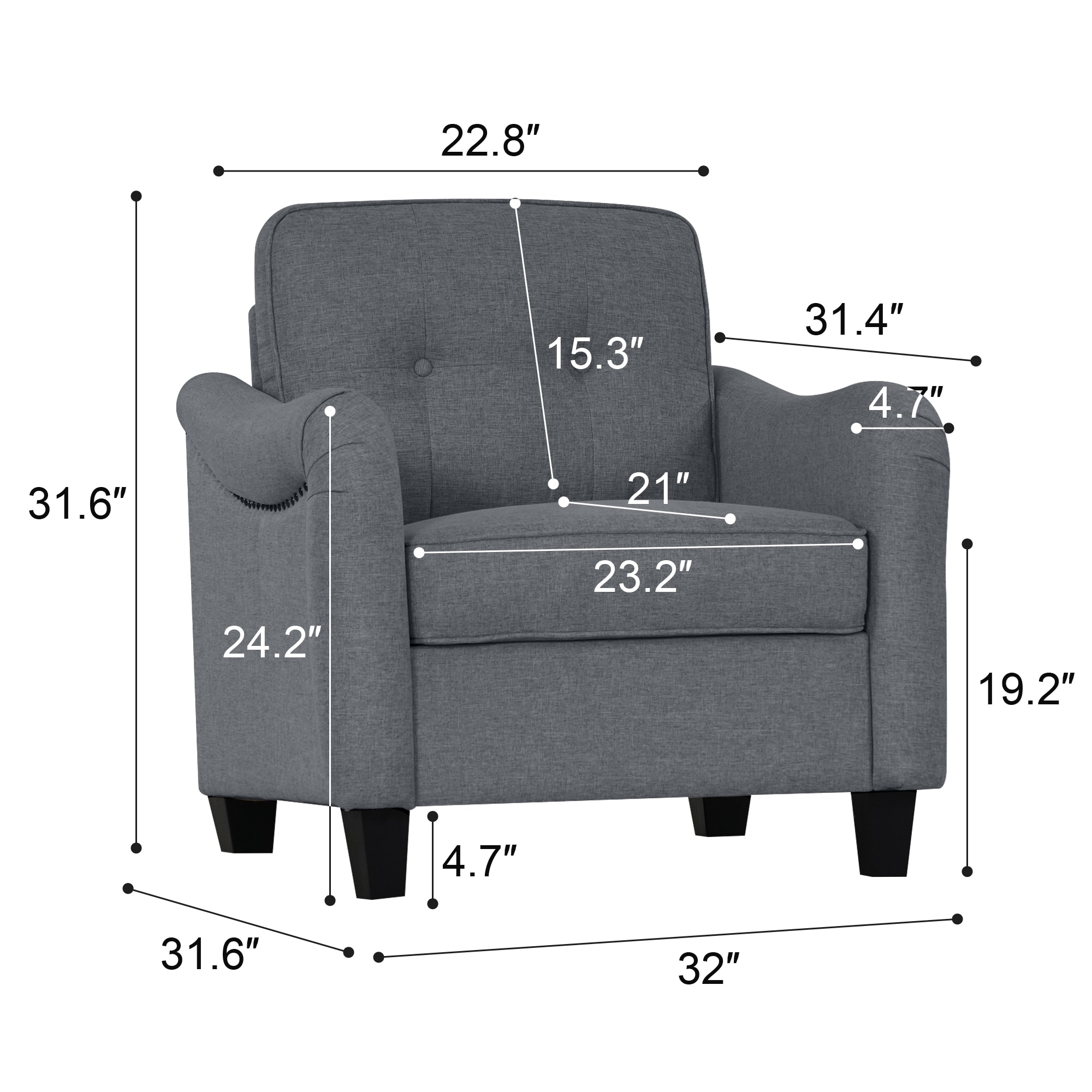 Bybafun YA3700017 Living-Room-Sets - View #4