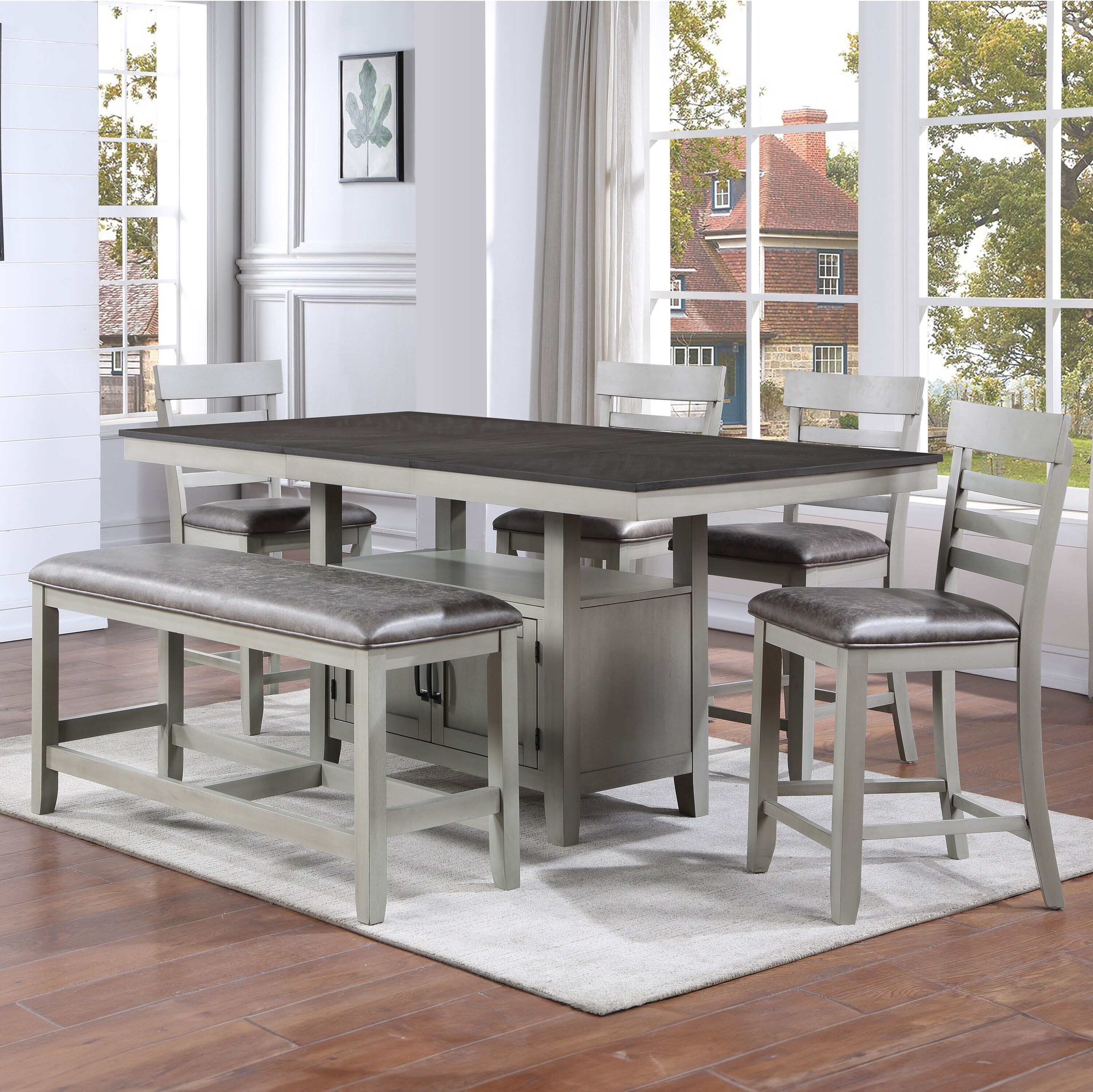 Steve Silver HY500CCBN Dining-Benches - View #3