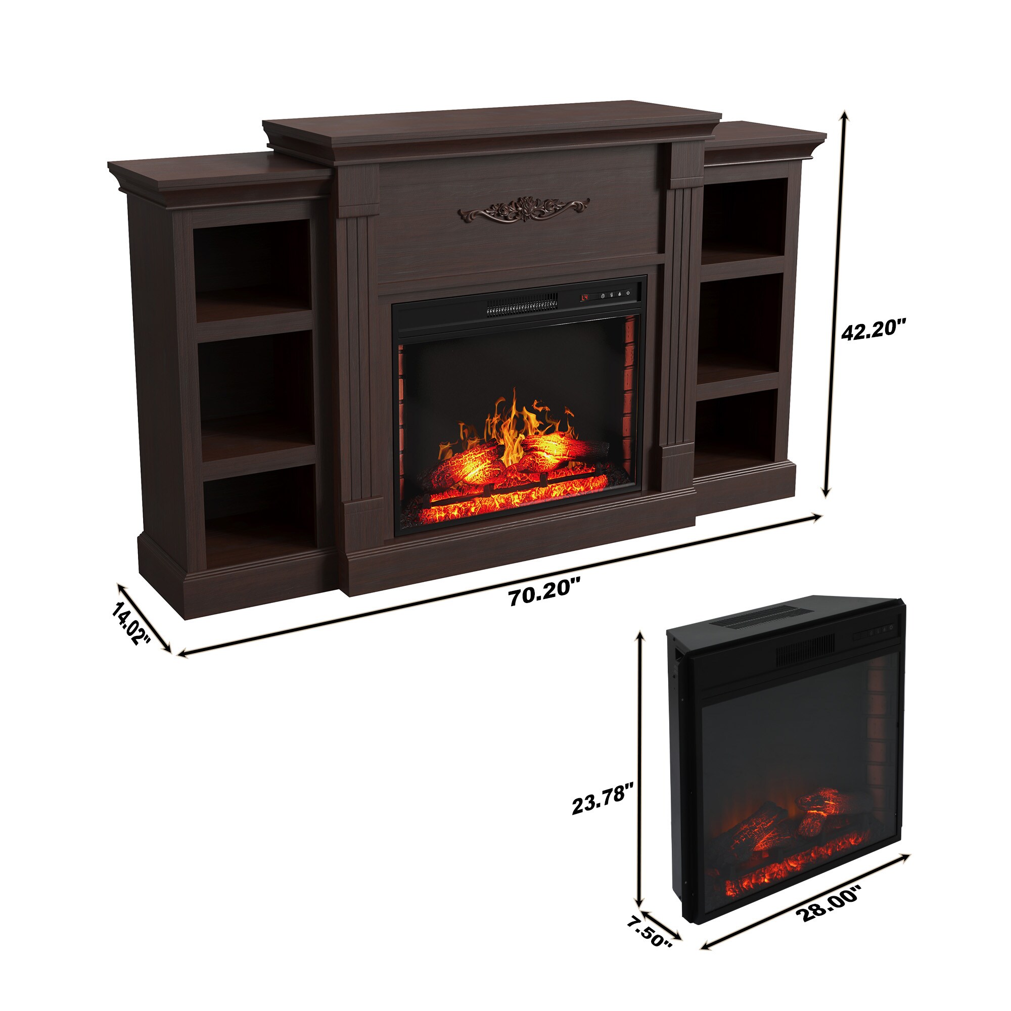 Clihome CL-SX1HA70BR Electric-Fireplaces - View #9