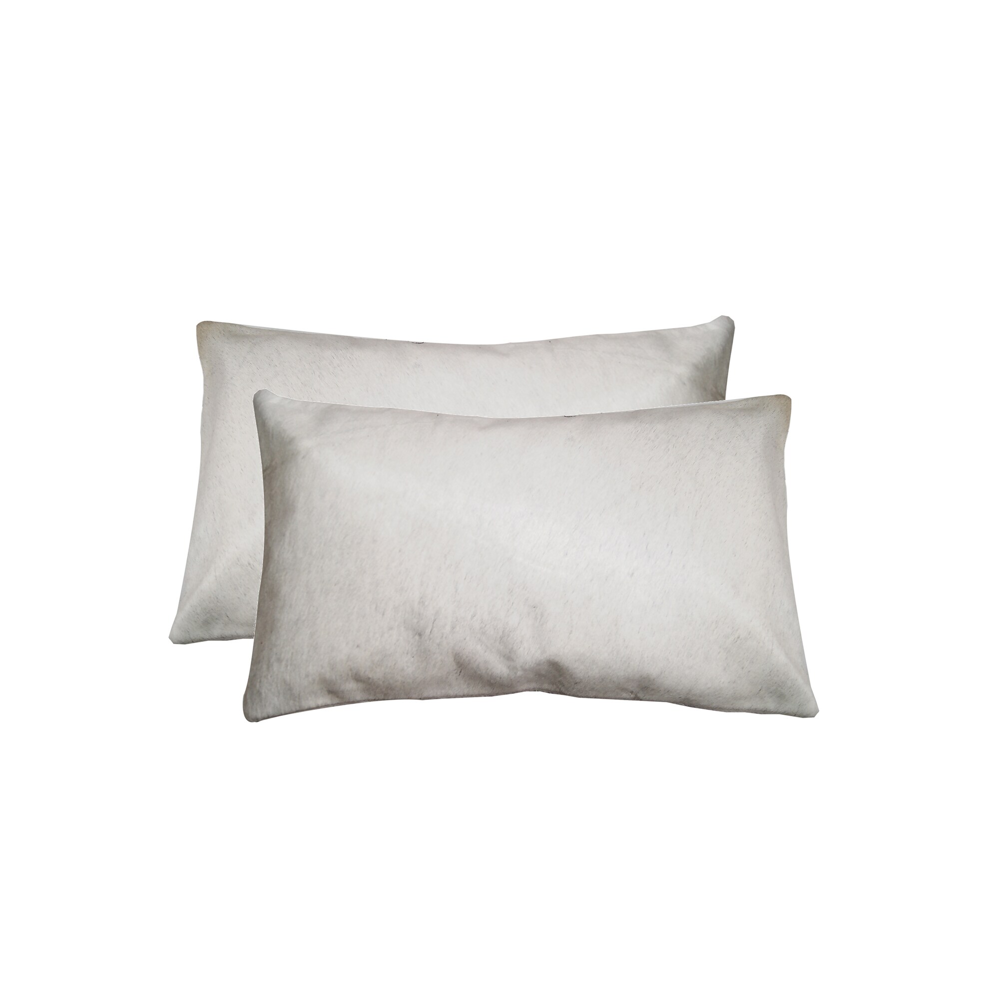 HomeRoots 317106 2 -Piece 20-in x 12-in Off White Rectangular Indoor Decorative Pillow
