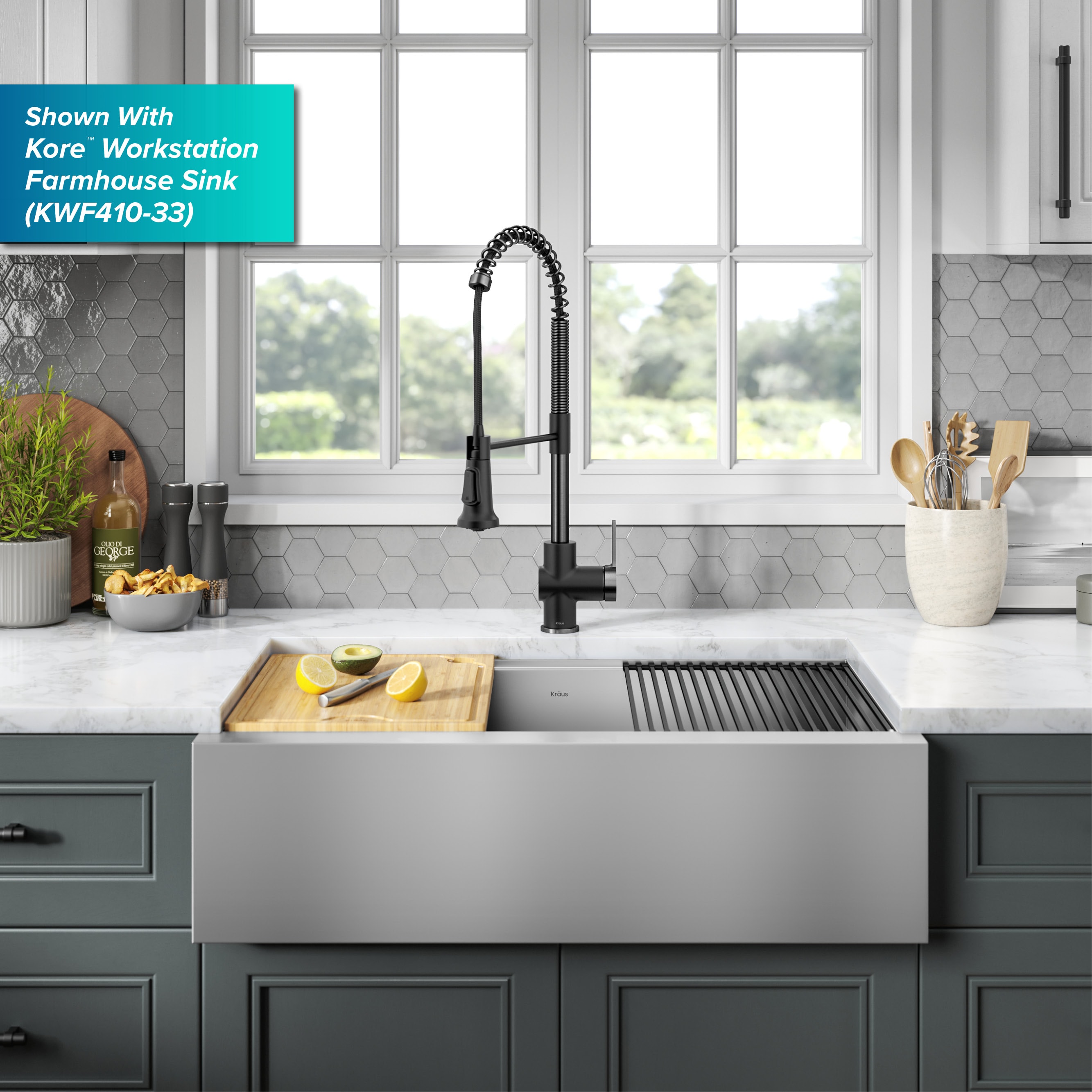 Kraus KPF-1691MBSFSB Kitchen-Faucets - View #13