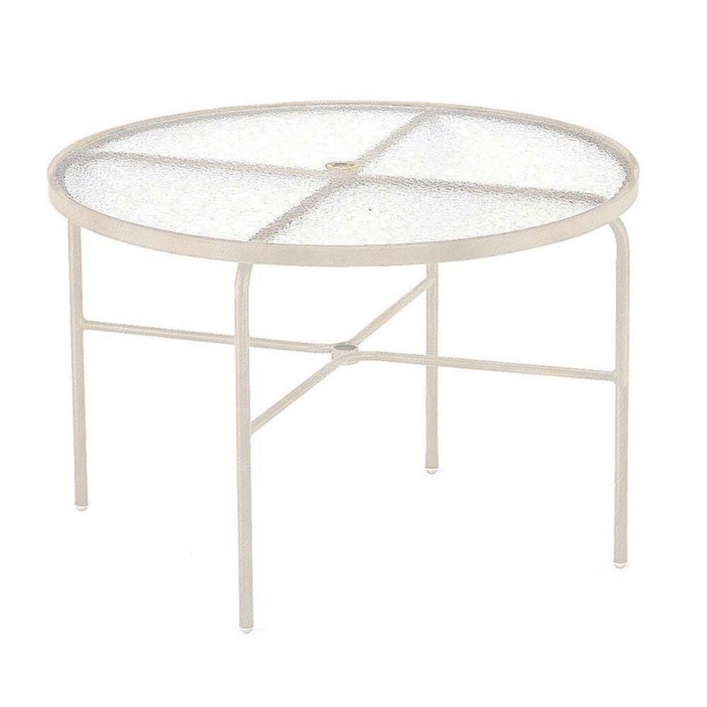 Sun Isle LW-6-2401M-1 Round Outdoor Dining Table 42-in W x 42-in L Umbrella Hole