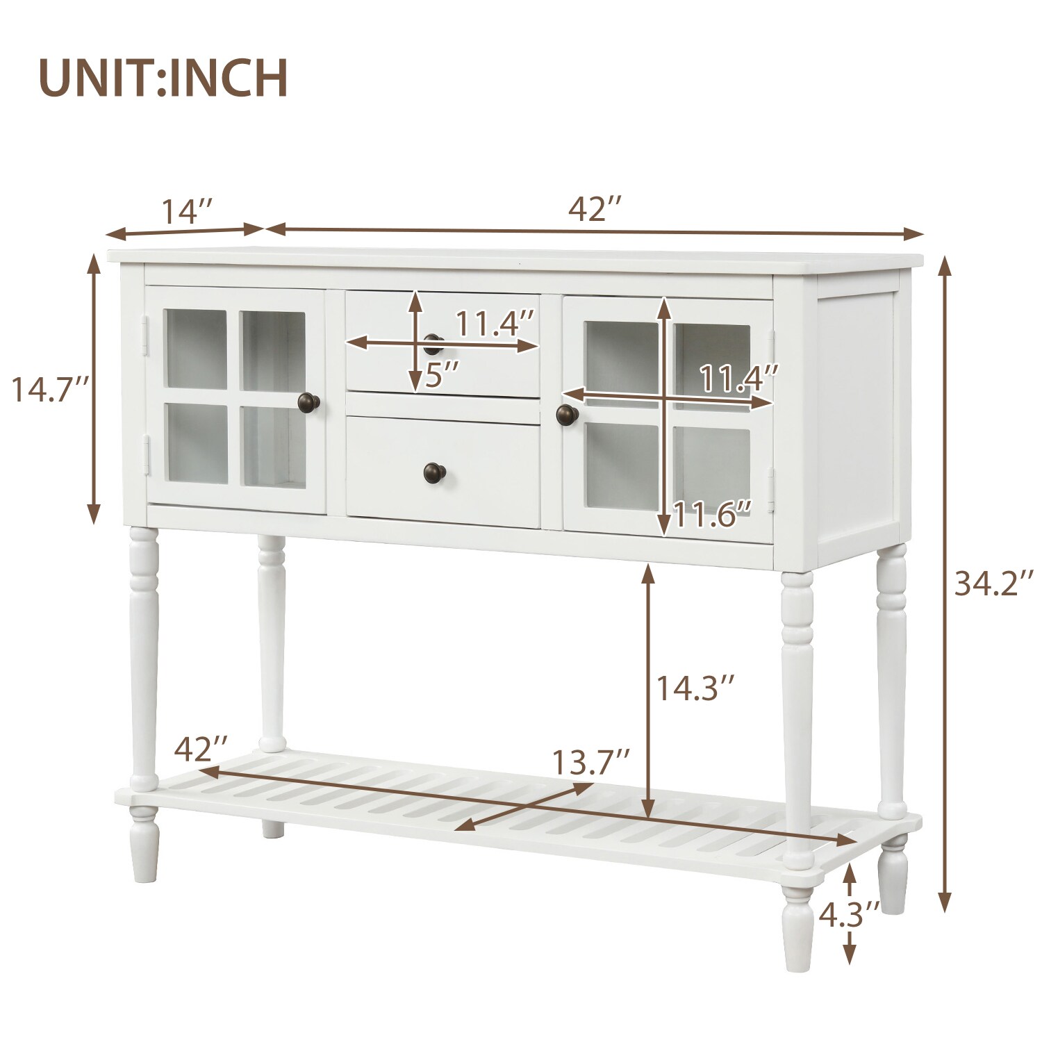 Qualler TRAPR0444K Console-Sofa-Tables - View #9