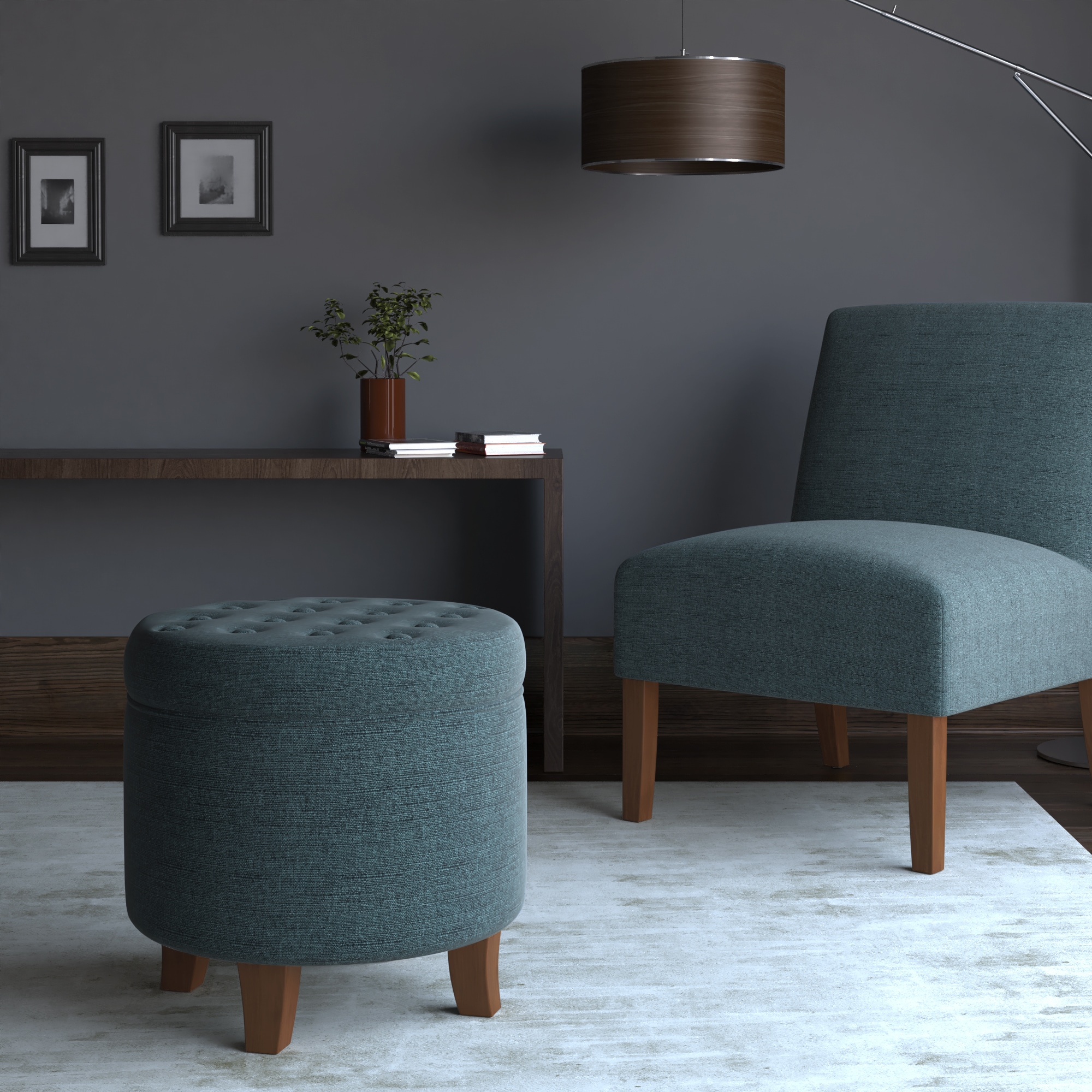 HomePop K6171-F2250 Indoor-Ottomans - View #2