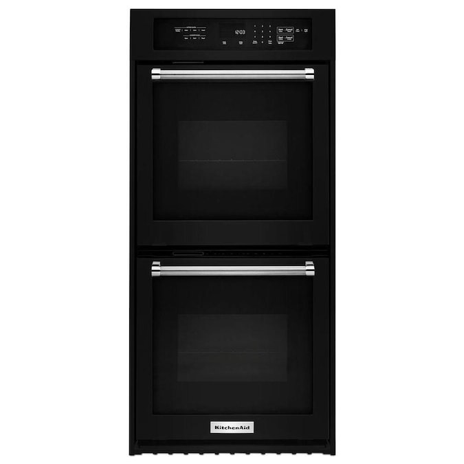 Kitchenaid Sos Ka Dbl Walloven Kodc304ebl In The Double Electric Wall Ovens Department At Com - Kitchenaid Double Wall Oven With Microwave