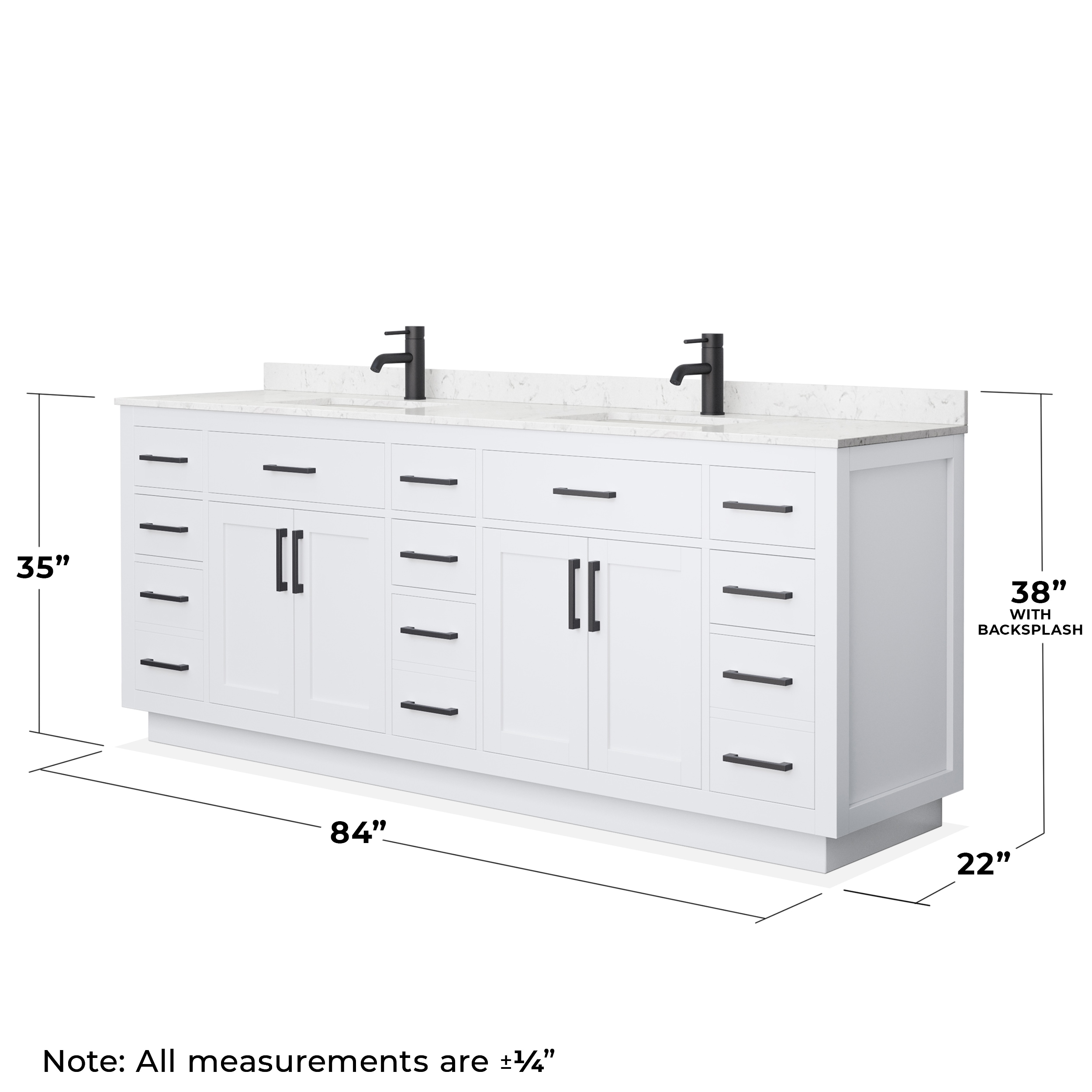 Wyndham Collection WCG262684DWBCCUNSMXX Bath-Vanity-Combo - View #4