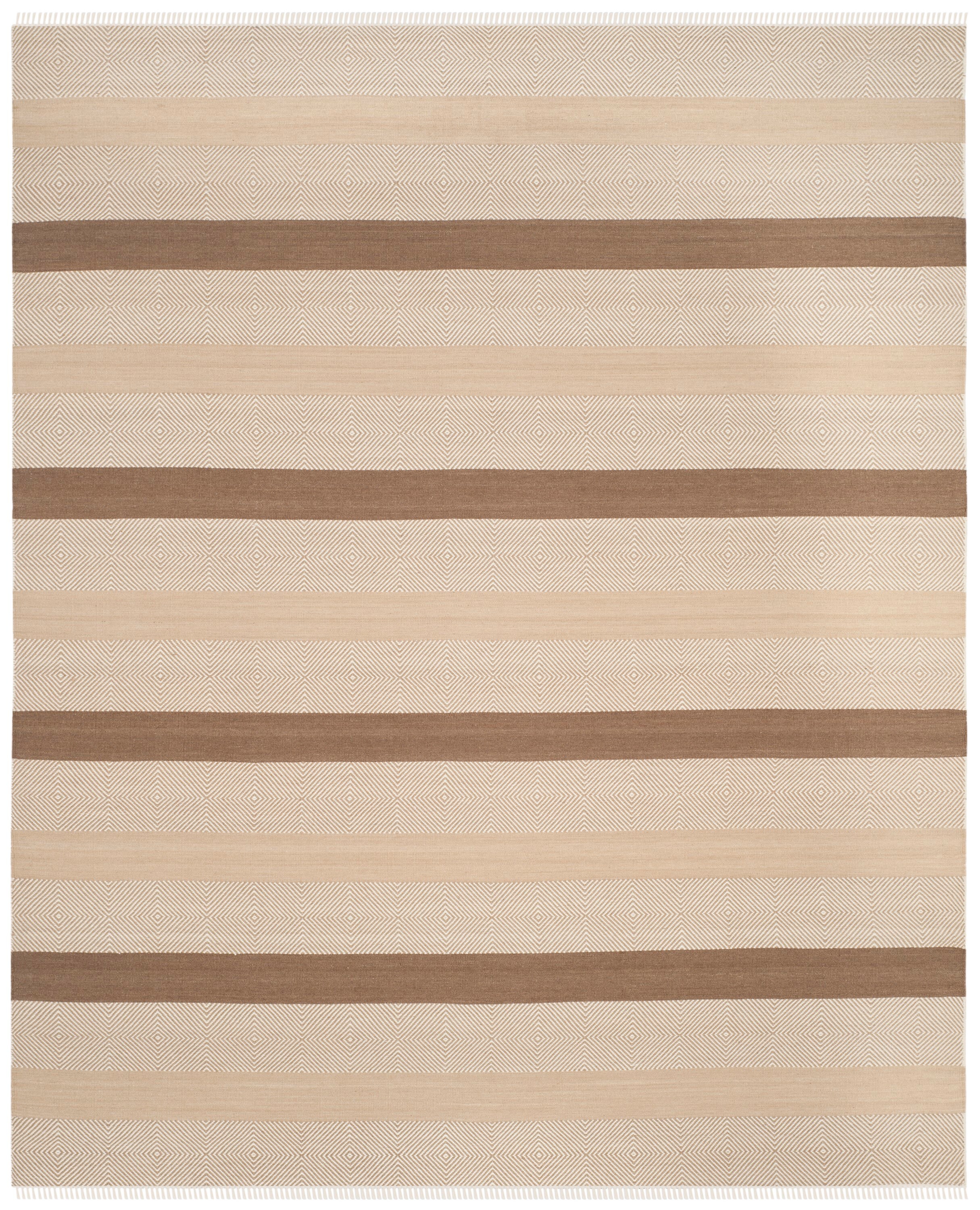Bohemian Gray Nomadic 8' x 10' Hand Woven Wool-Cotton Rug