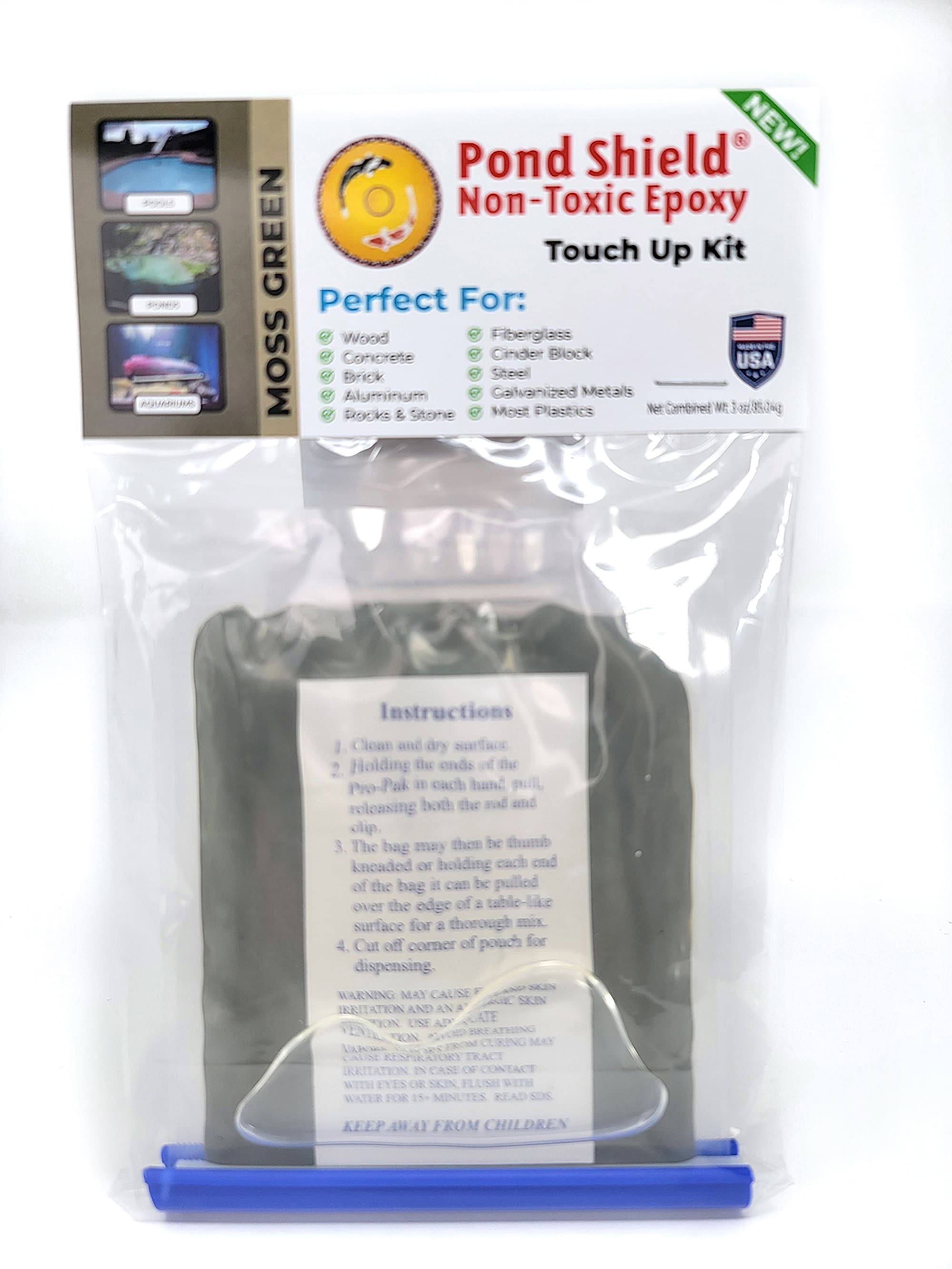Pond Armor SKU-MGREEN-TU Pond Shield Moss Green Gloss Solid Oil-based Interior/Exterior Waterproofer (11-oz)