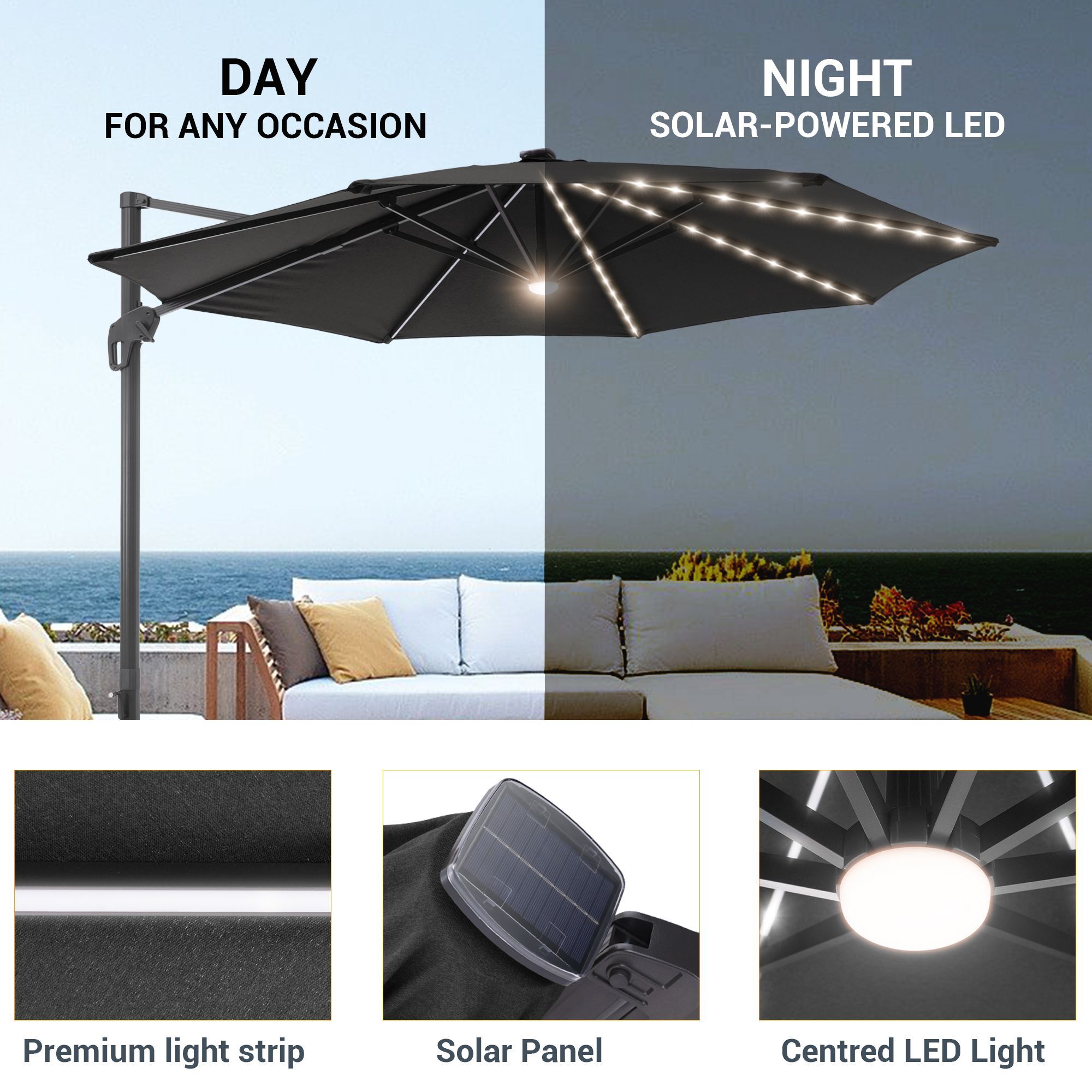 Sonkuki SD-132BK-LED Umbrellas-2 - View #7