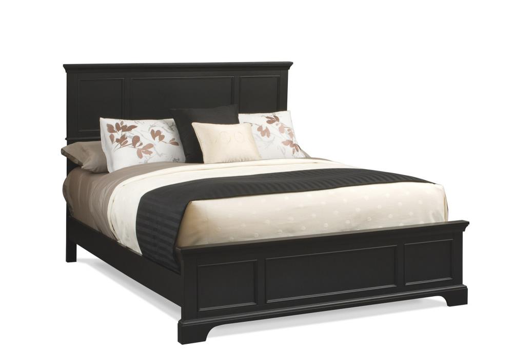 Home Styles Bedford Collection Black Queen Wood Panel Bed At Lowes.com