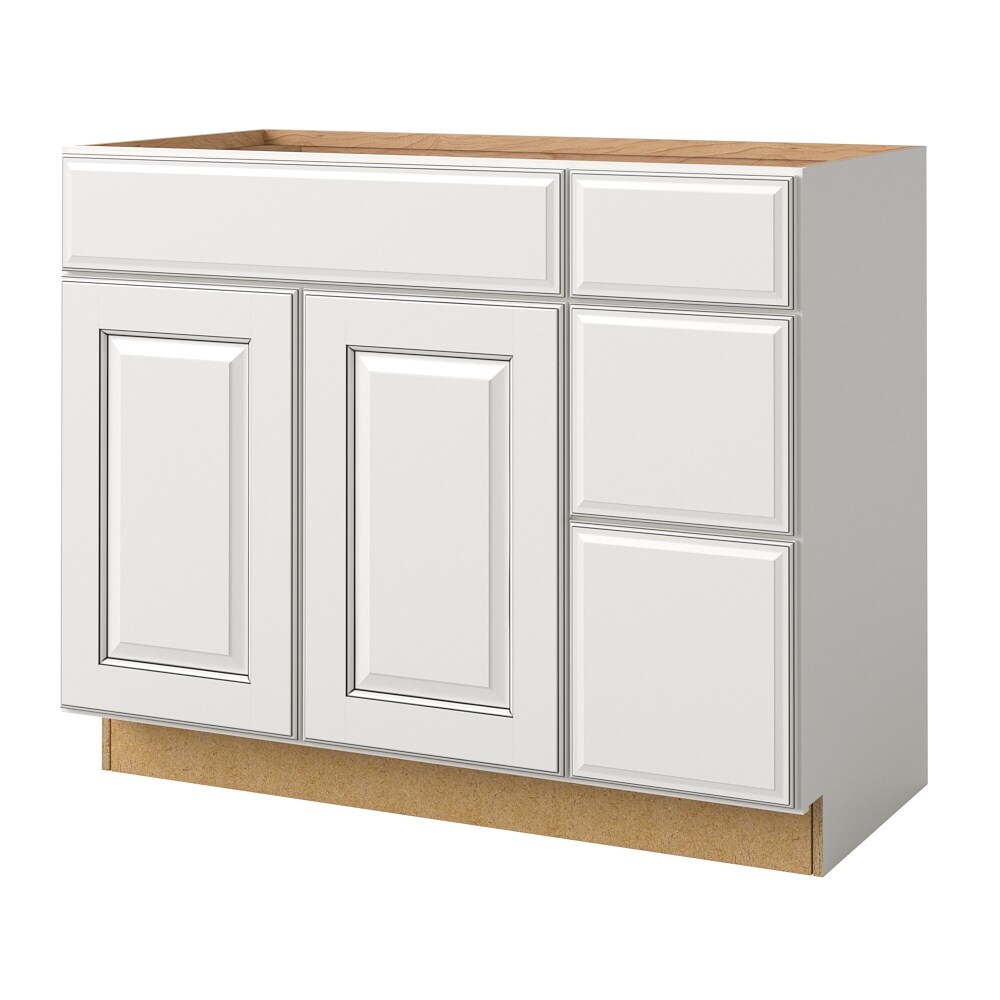 allen + roth Bickershire 42-in Pewter Bathroom Vanity Base Cabinet ...