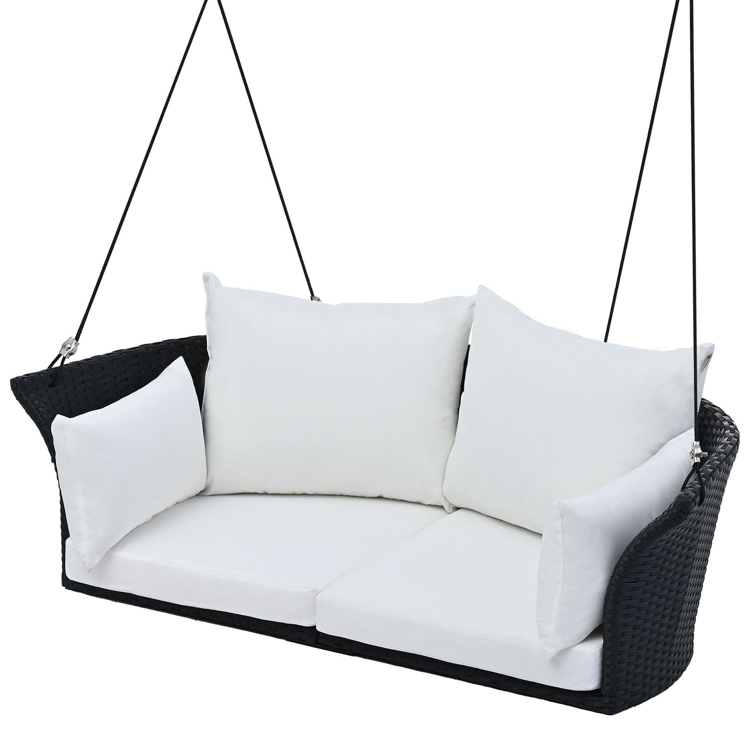 SINOFURN SYA38024BG 2 -person White HDPE Outdoor Swing