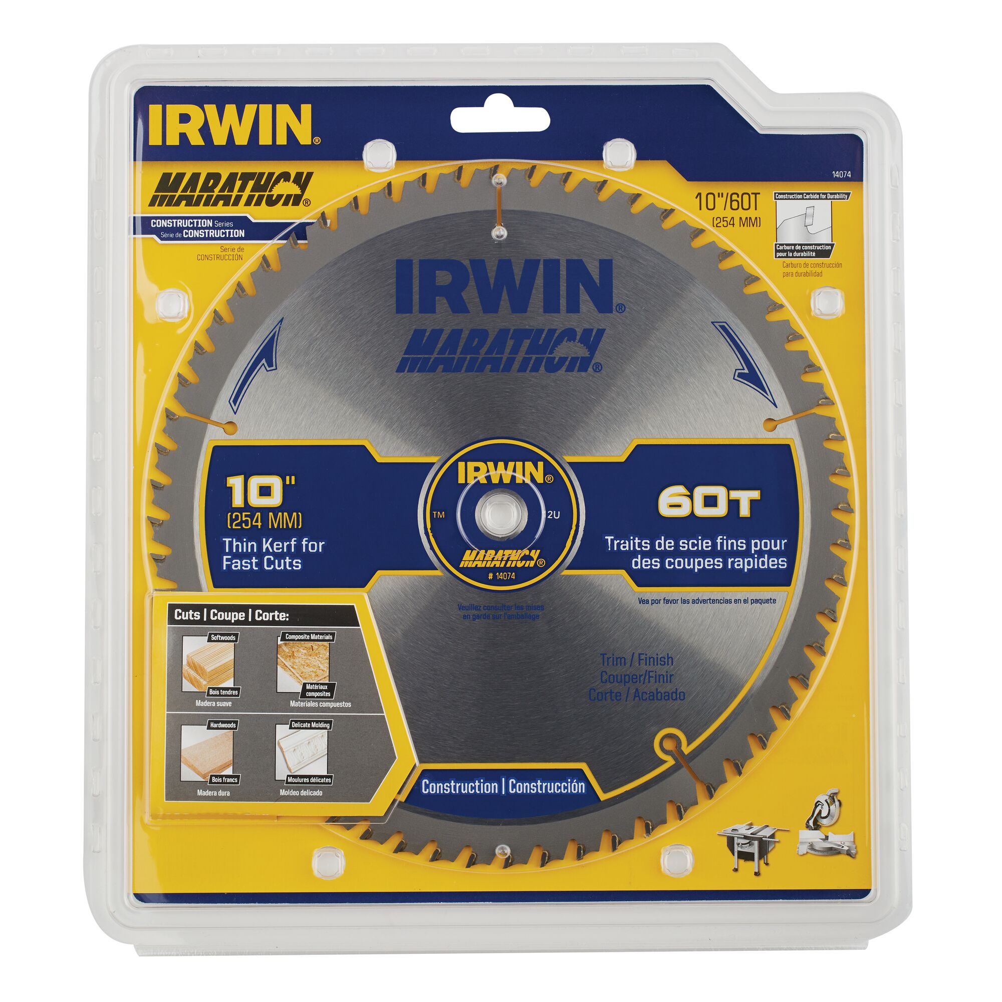IRWIN 7-1/4-in 120-Tooth High-speed Steel Circular Saw Blade In