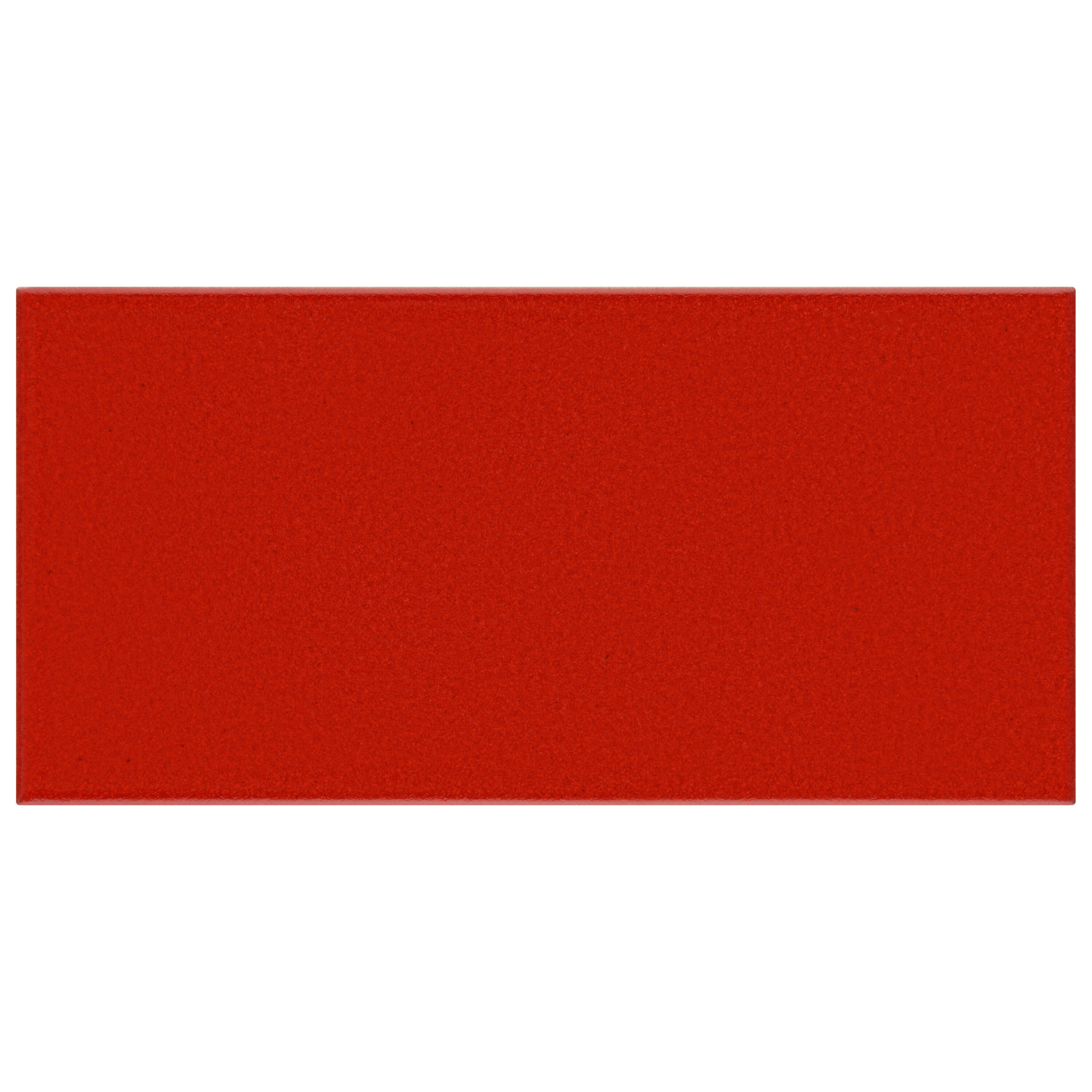 Affinity Tile FRC8PRVM Projectos Bold Red 4-in x 8-in Satin Ceramic Subway Standard Floor and Wall Tile ( 11-sq ft Carton