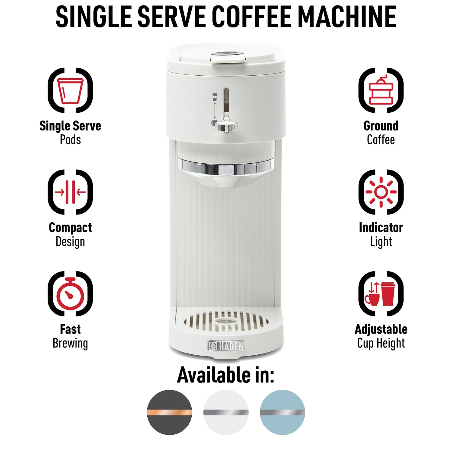 Haden Single Serve Coffee Machine