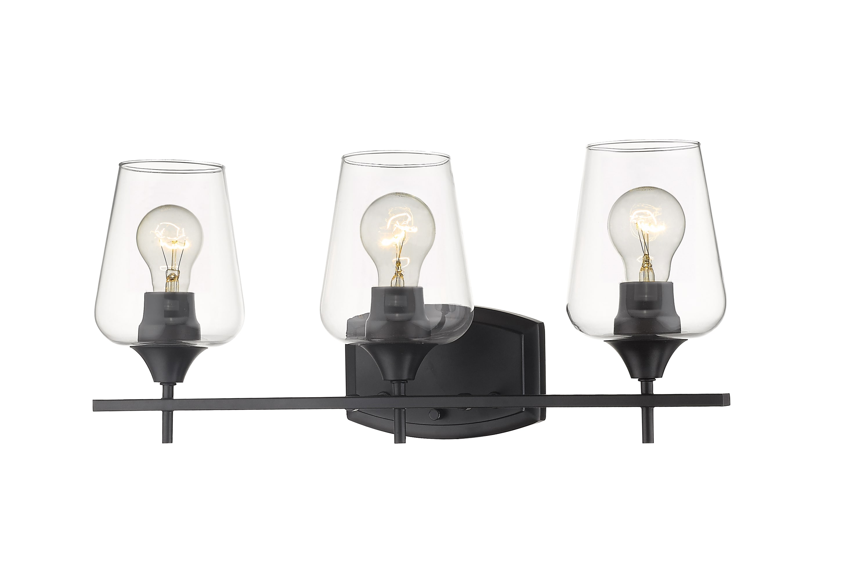 Z-Lite 473-3V-MB Joliet 21.5-in 3 -Light Matte Black Modern/contemporary Vanity light