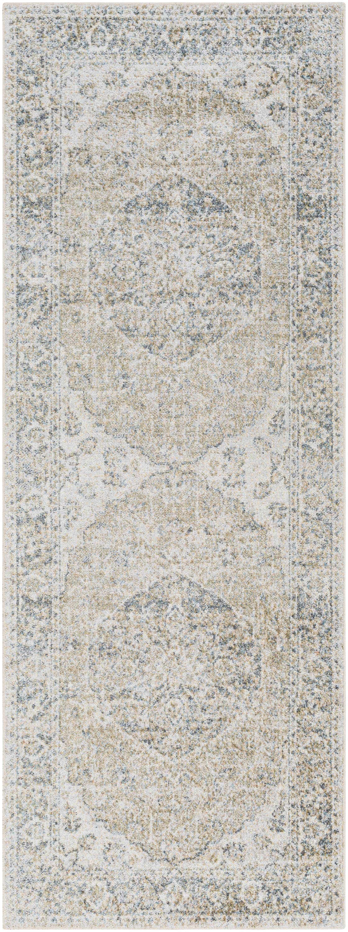 Surya Washable Dionis Gray 5 X 8 (ft) Gray Indoor Medallion Area Rug in the  Rugs department at