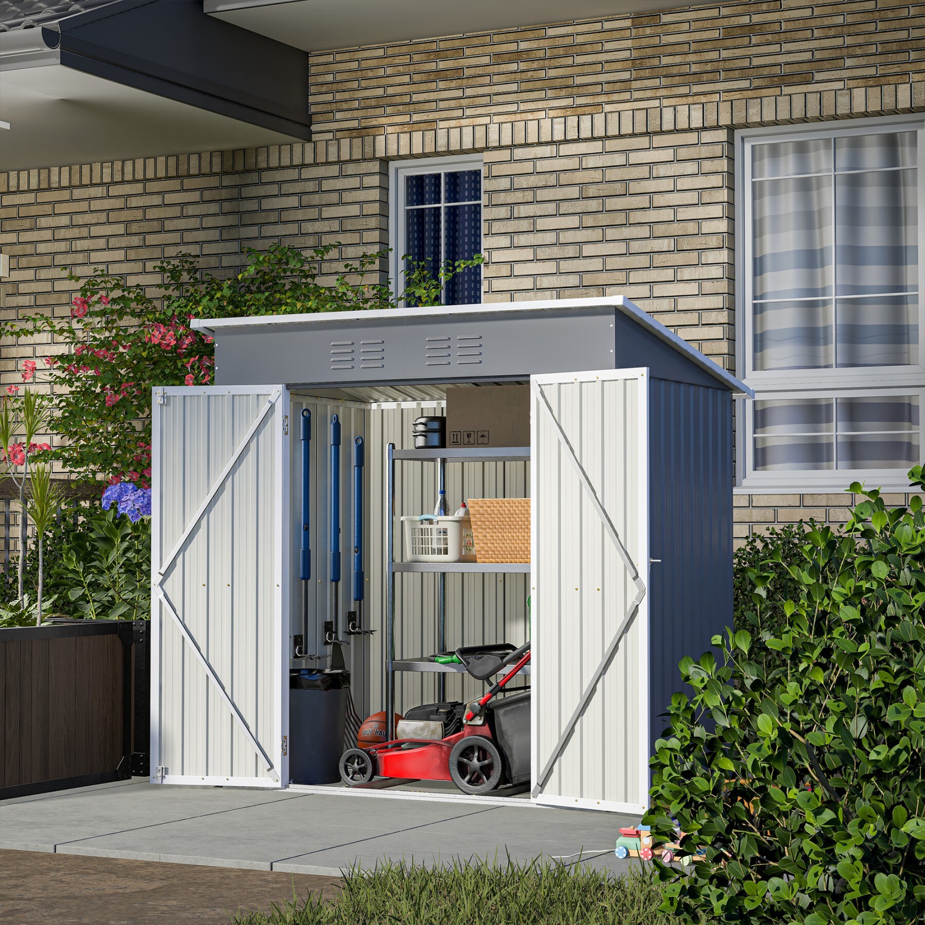 Dexmalle W2505P197225 Metal-Storage-Buildings-Sheds - View #8