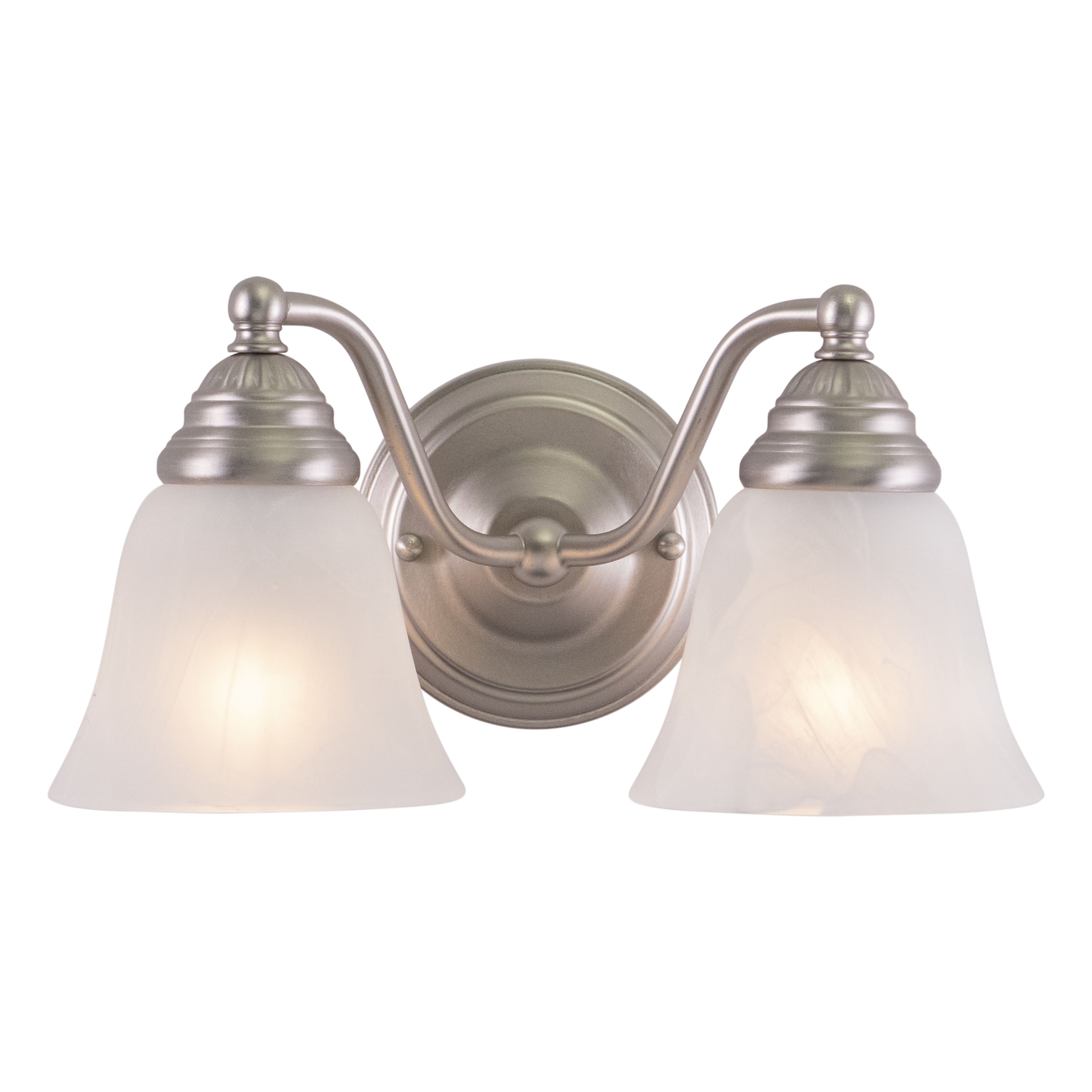 Cascadia VL35122BN Standford 13-in 2 -Light Brushed Nickel Transitional Vanity light