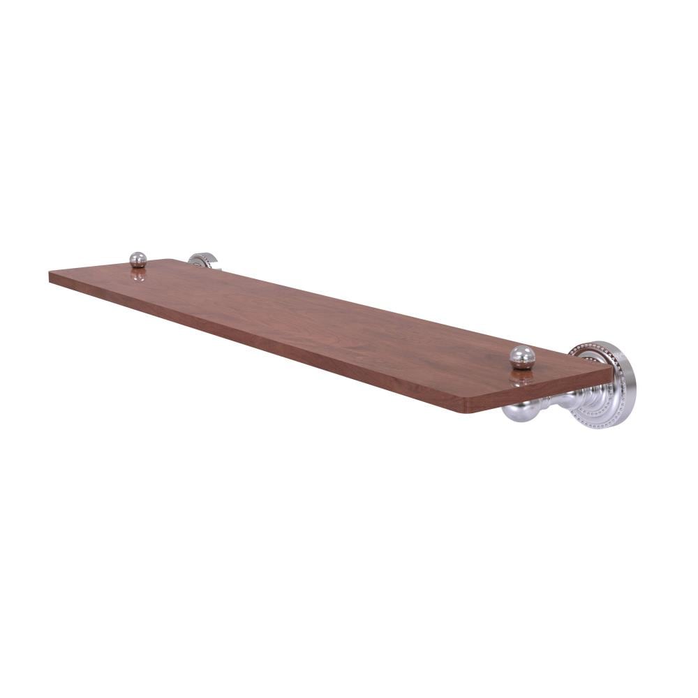 Allied Brass DT-1-22-IRW-SCH Dottingham Satin Chrome Wall mount Bathroom Shelf ( 22-in x 2.5-in x 5-in )