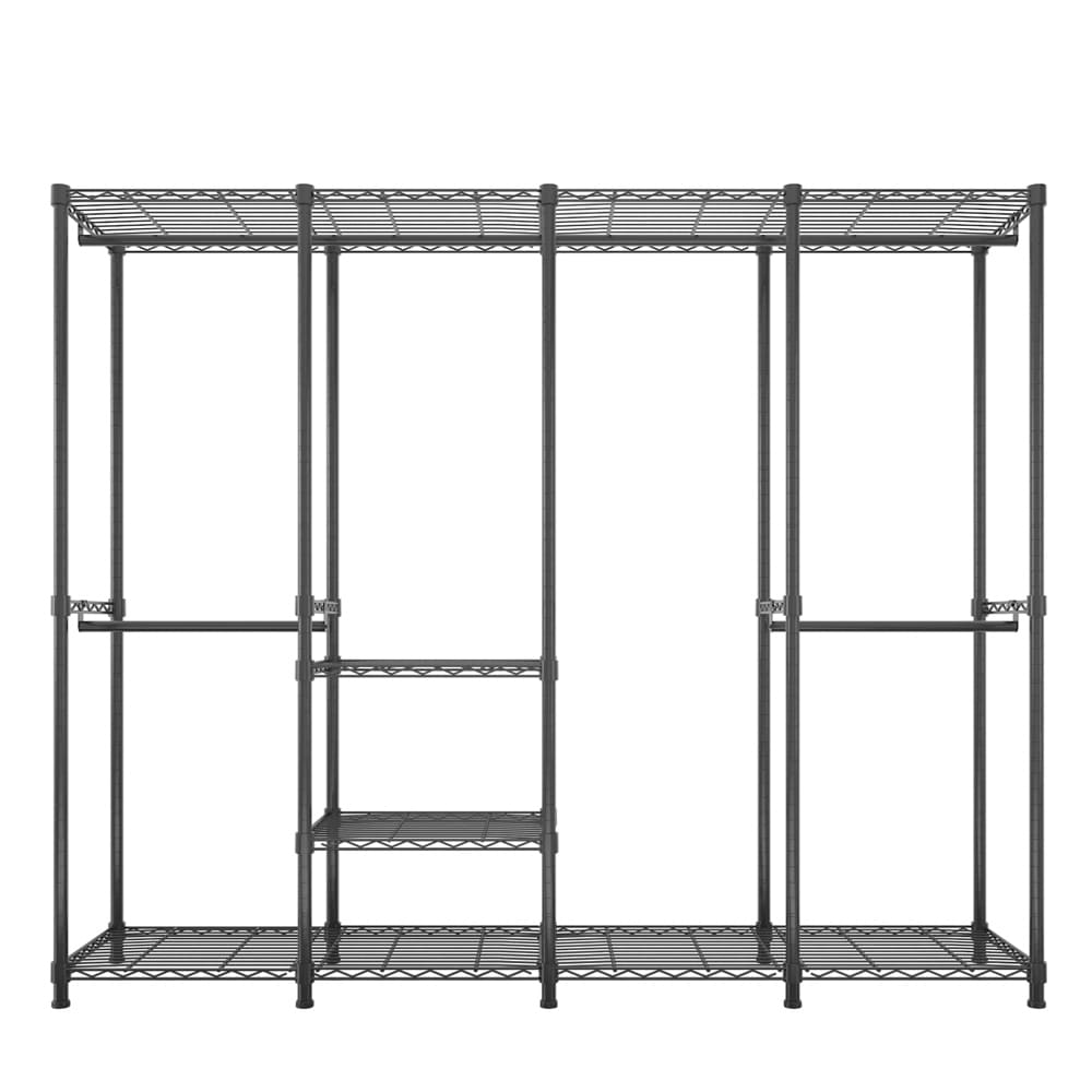 Winado Steel Freestanding Clothing Rack, Black, 70.86-in Height, 74.80 ...