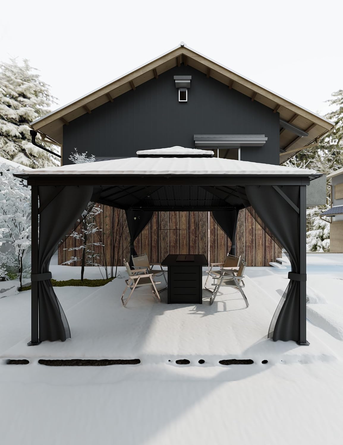 GAOMON LSPPJOK-UQRHD5VT4M Wood-Resin-Gazebos - View #3