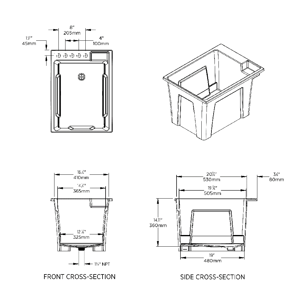 RuggedTub B18P-1 Laundry-Tubs-Utility-Sinks - View #7