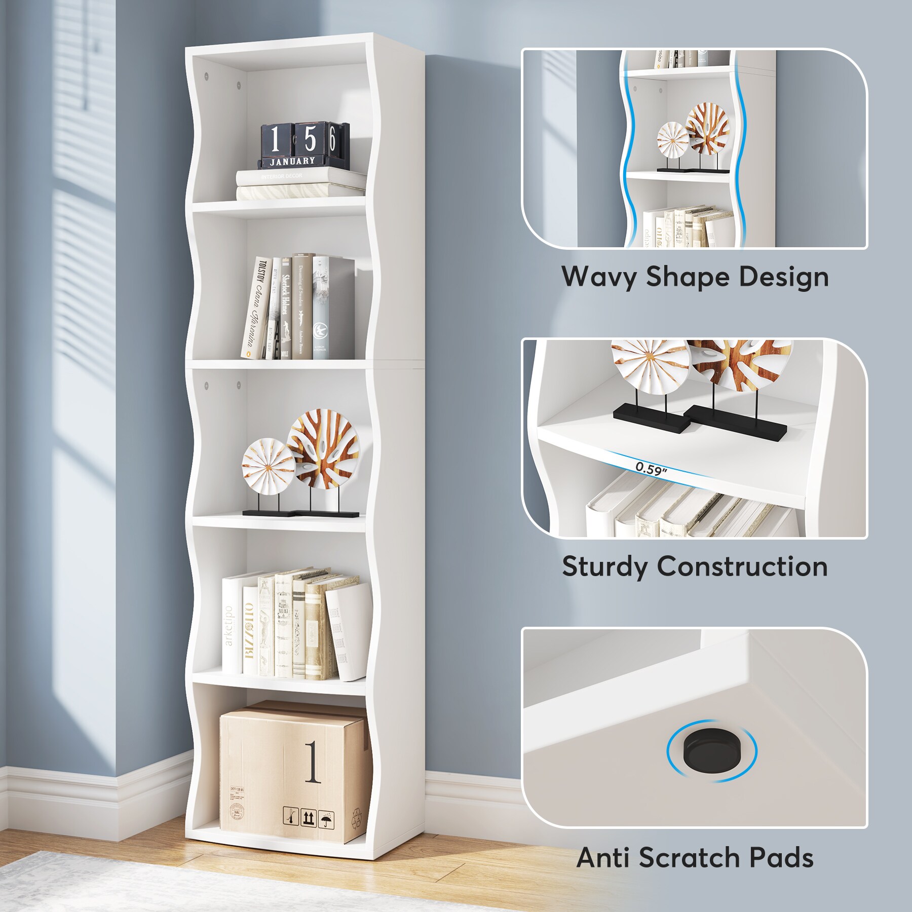 Tribesigns HOGA-J0139 bookcases - View #3