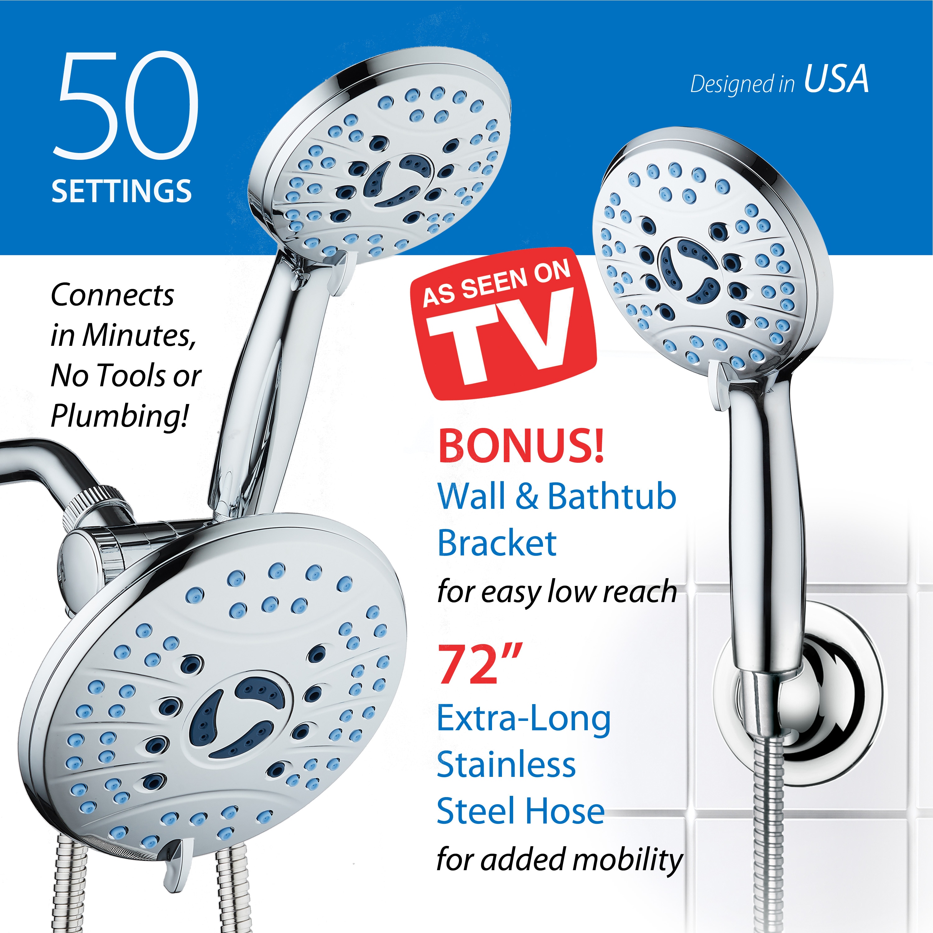 AquaCare 53539 Fixed-Showerhead - View #6