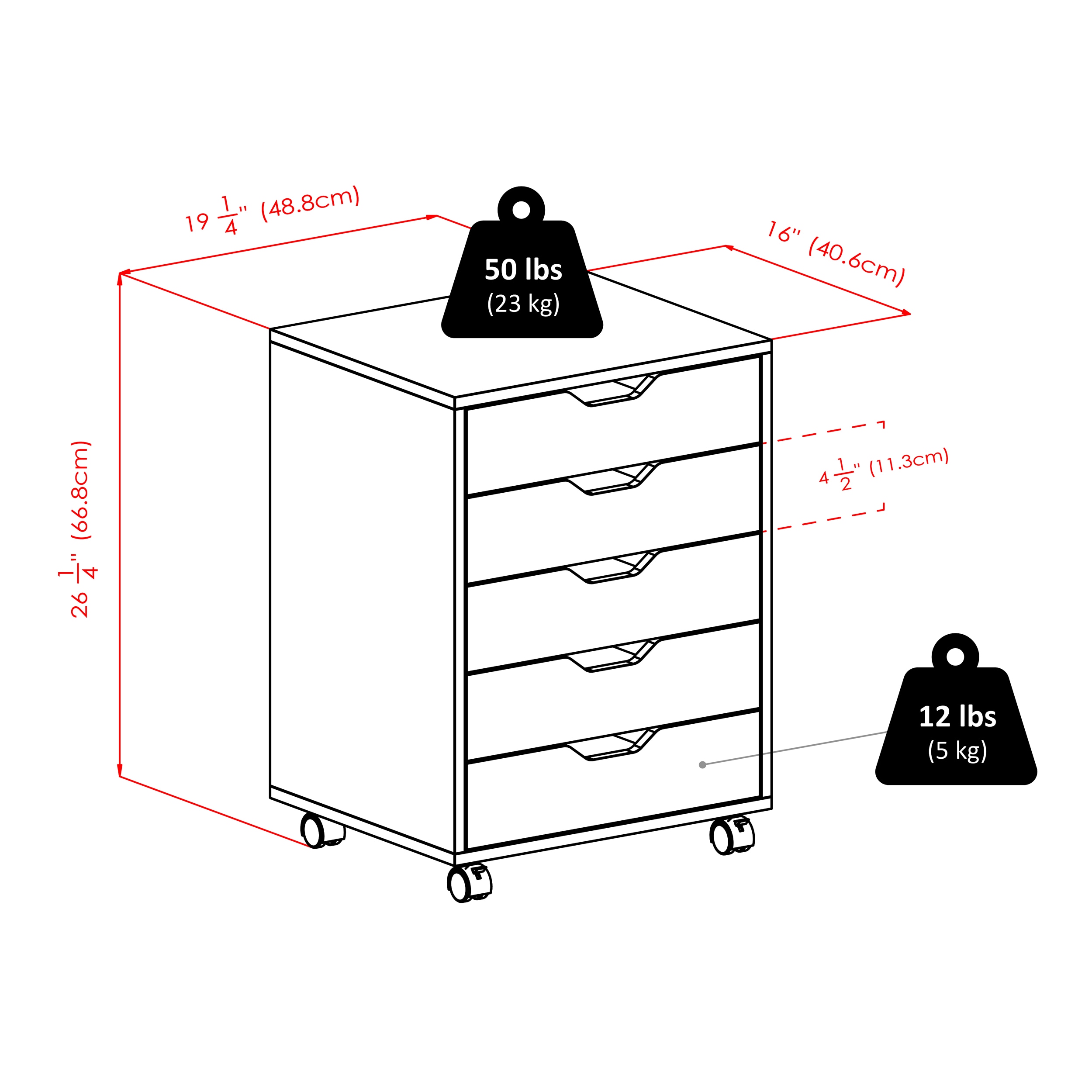 Winsome Wood 10519 Filing-Cabinets - View #9