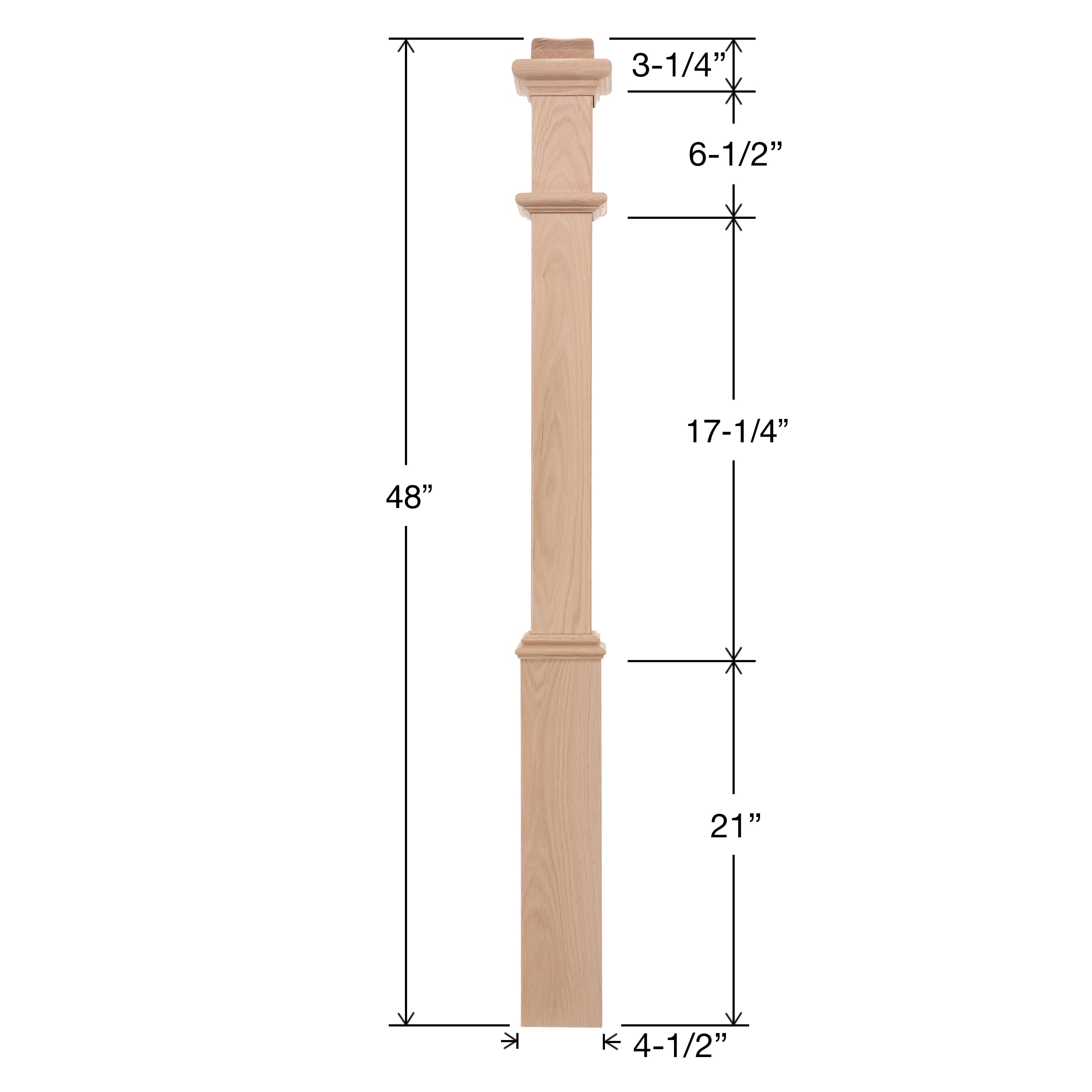 RELIABILT WG960OAK Interior-Stairpart-Newel-Posts - View #4