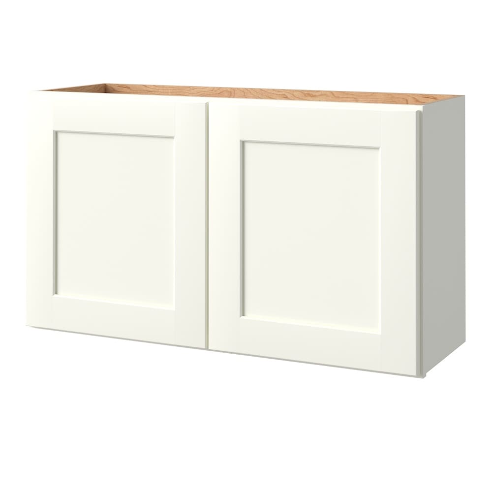 allen + roth 908AV Aveley 36-in W x 20.625-in H x 11-in D Linen Wall Fully assembled Cabinet (Flat Panel Shaker)