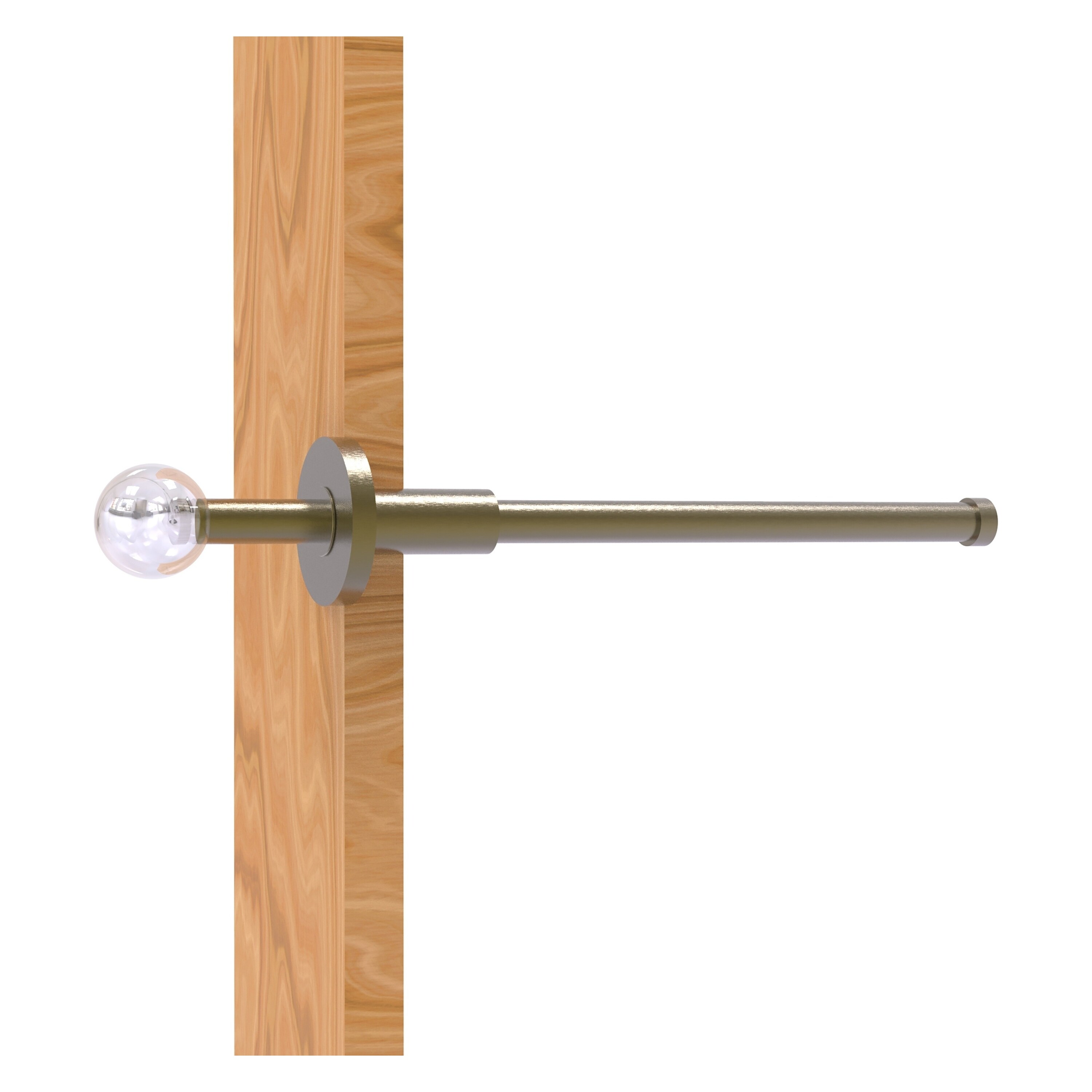 Allied Brass CV-23-ABR Clearview Antique Brass Single -Hook Wall mount Towel Hook