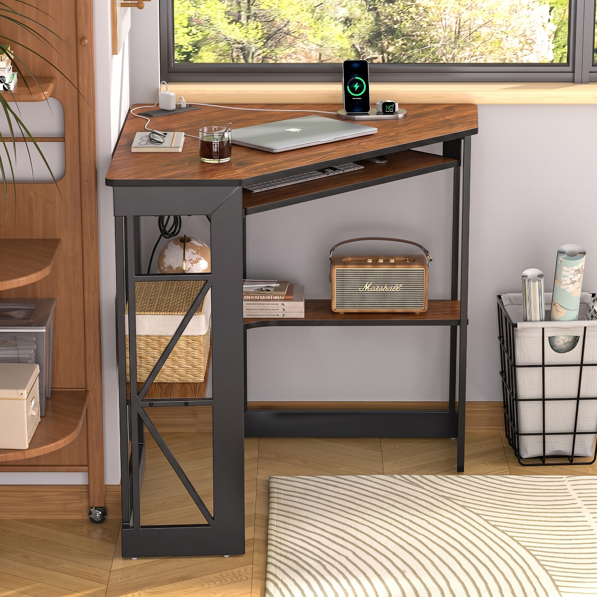 Vecelo LOE-BL-CD03-BKR-UP Office-Tables - View #6