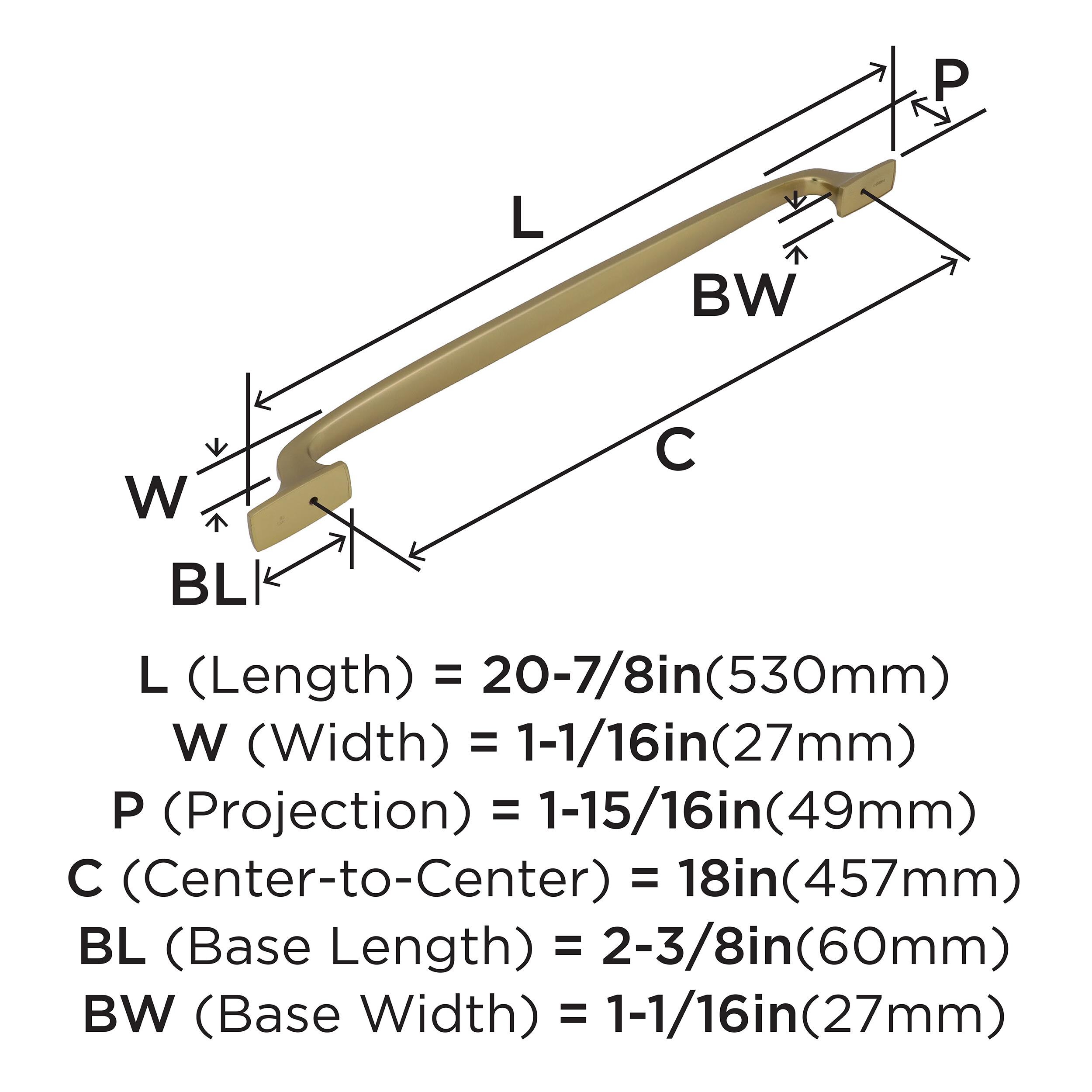Amerock BP55324BBZ Cabinet-Pulls - View #3