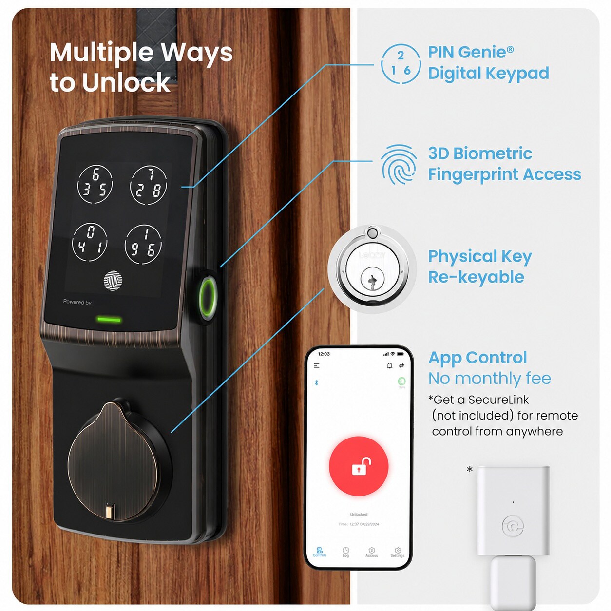 Phyfalip LPF0805P361 Electronic-Door-Locks - View #2