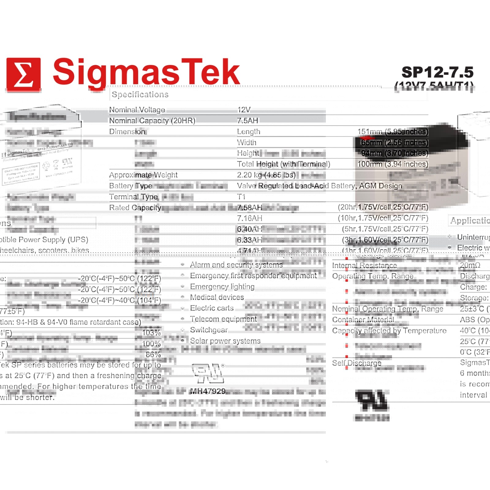 SigmasTek 652029355328 Device-Replacement-Batteries - View #3
