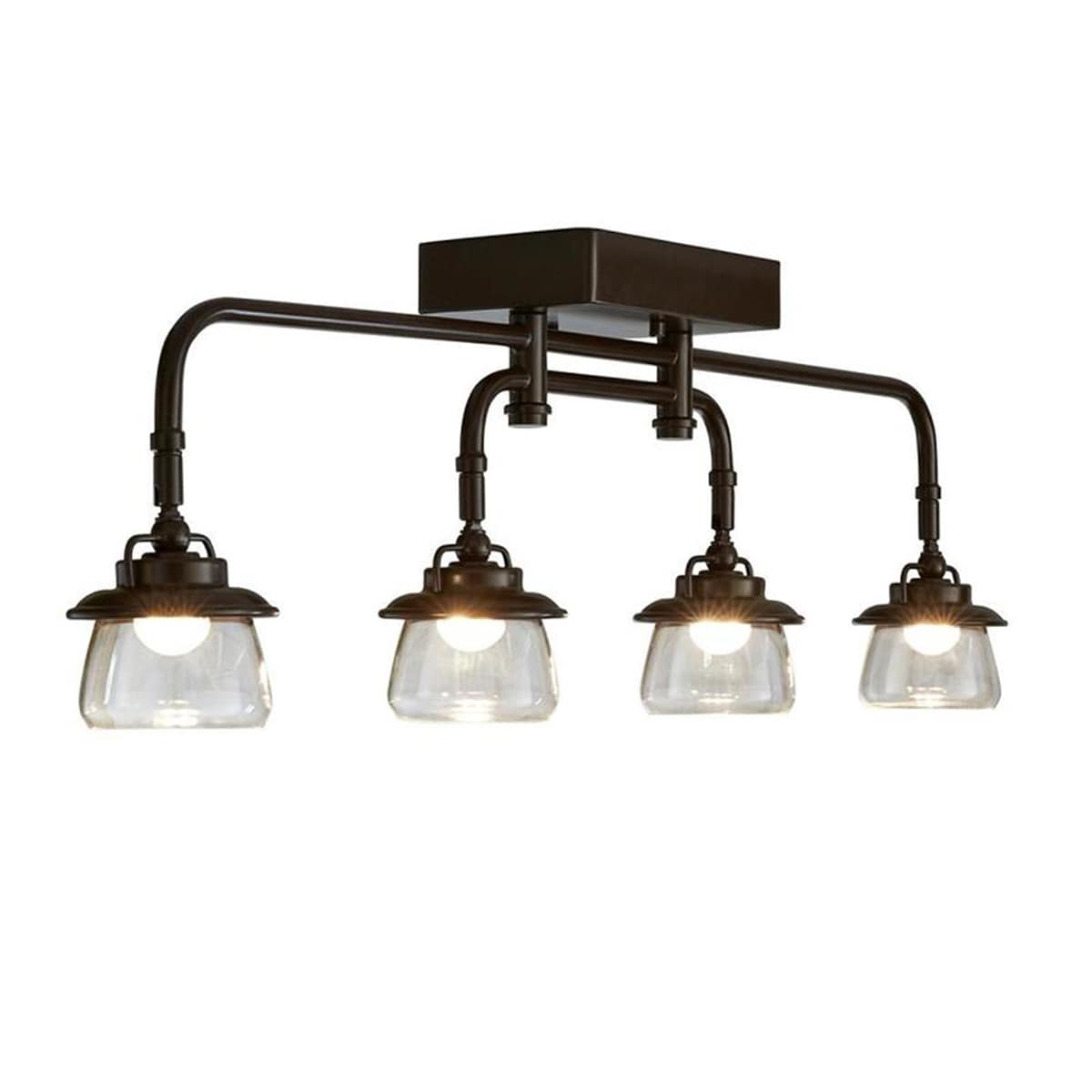 Bristow 32.12-in 4-Light Specialty Bronze dimmable Integrated Traditional Track Bar | - allen + roth KBF2304L