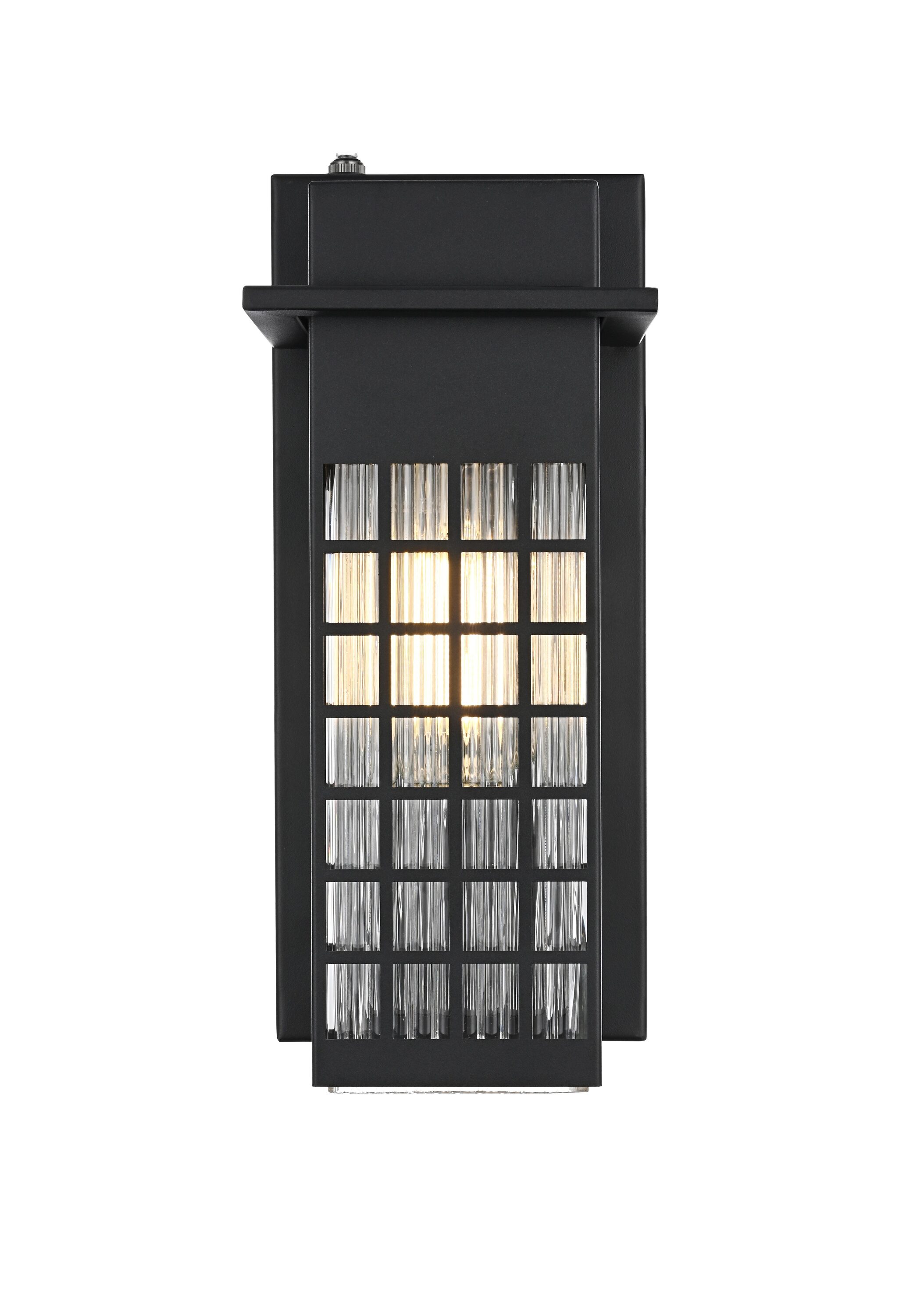 Simply Living Home Clarion 5 inch Outdoor Wall Sconce in Black
