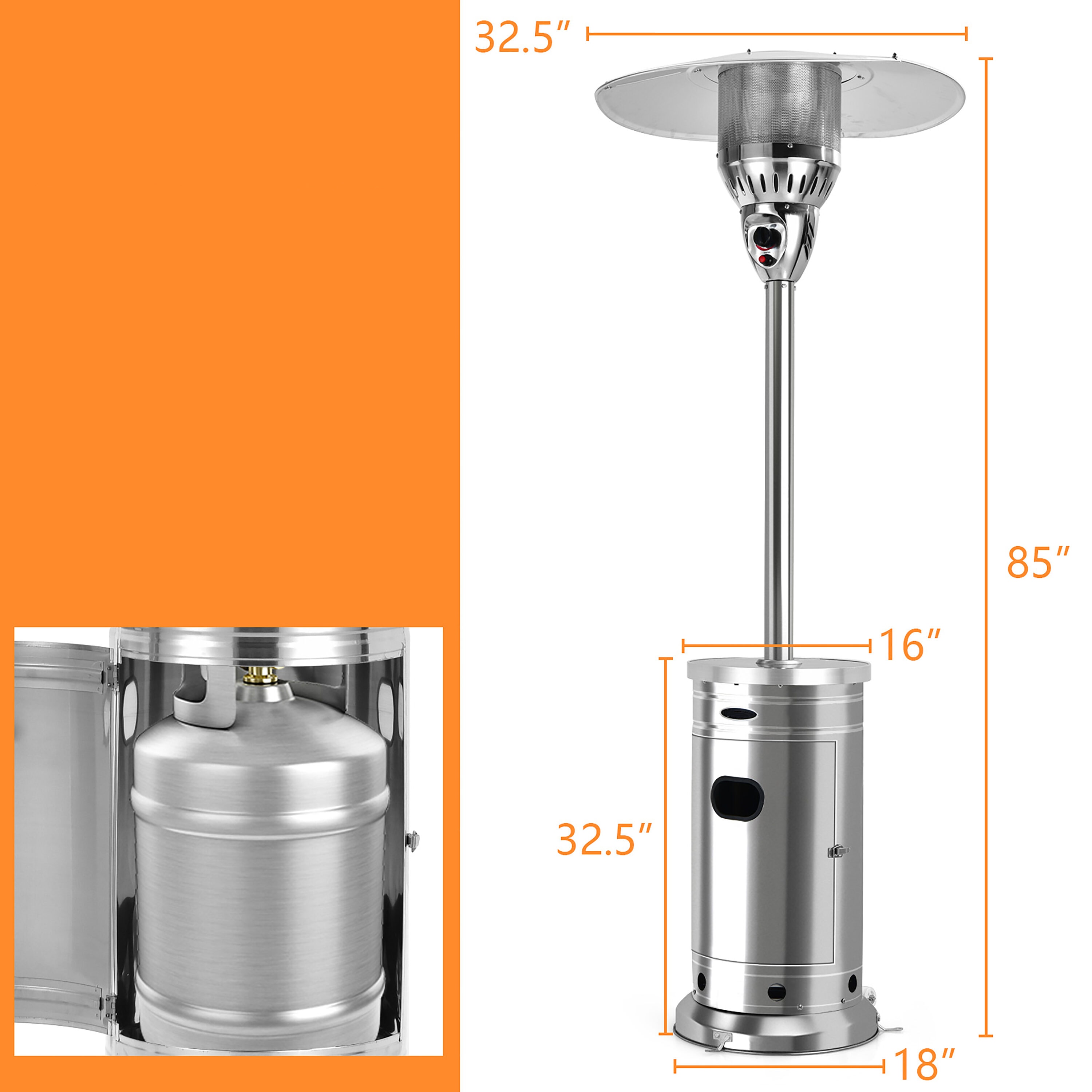 Goplus NP10034 Portable-Liquid-Propane-Heaters - View #2