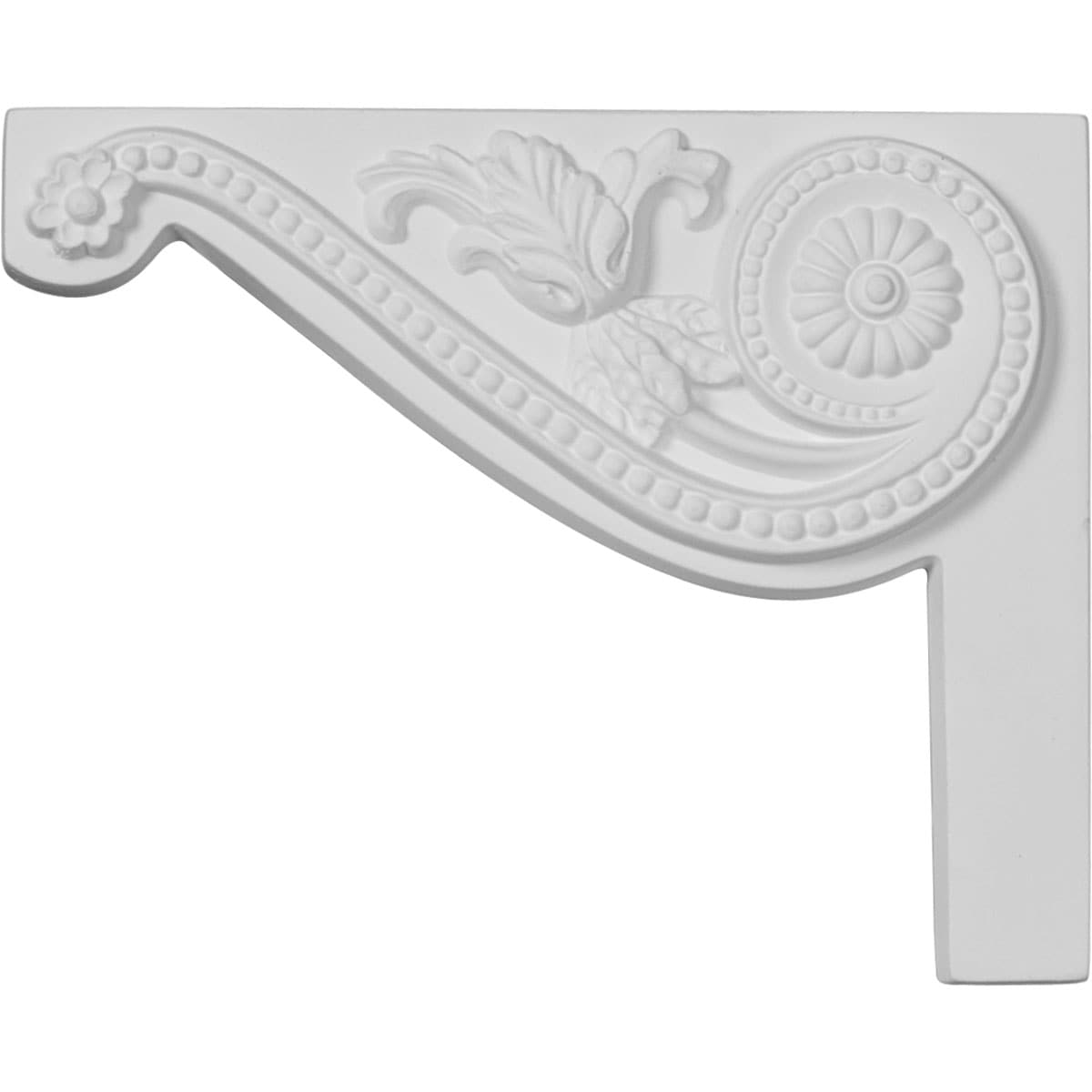 Ekena Millwork SB08X06PE-L Pearl 8-in W x 6.5-in H Primed Applique