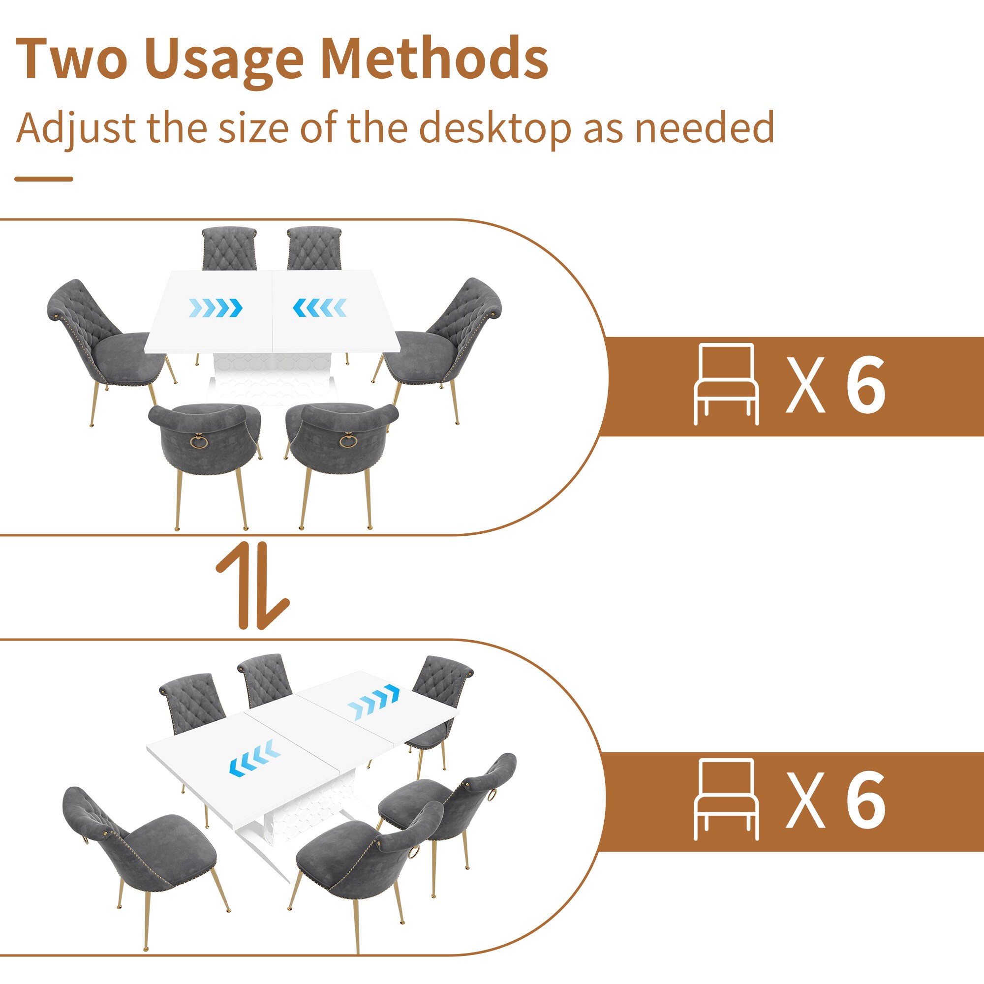Clihome CL-ST1WH703GY Dining-Sets - View #8