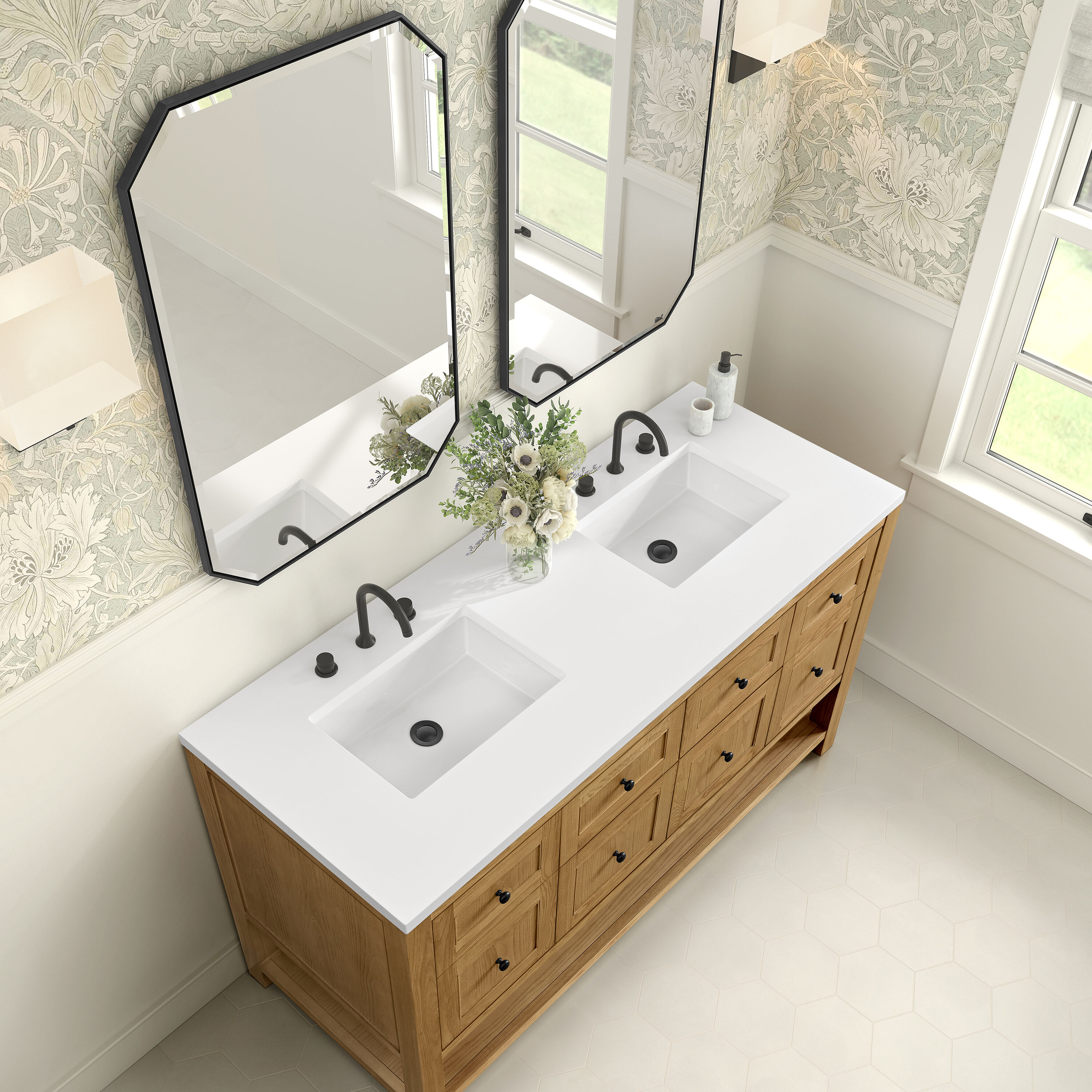 James Martin Vanities 330-V60D-LNO-3WZ Bath-Vanity-Combo - View #6