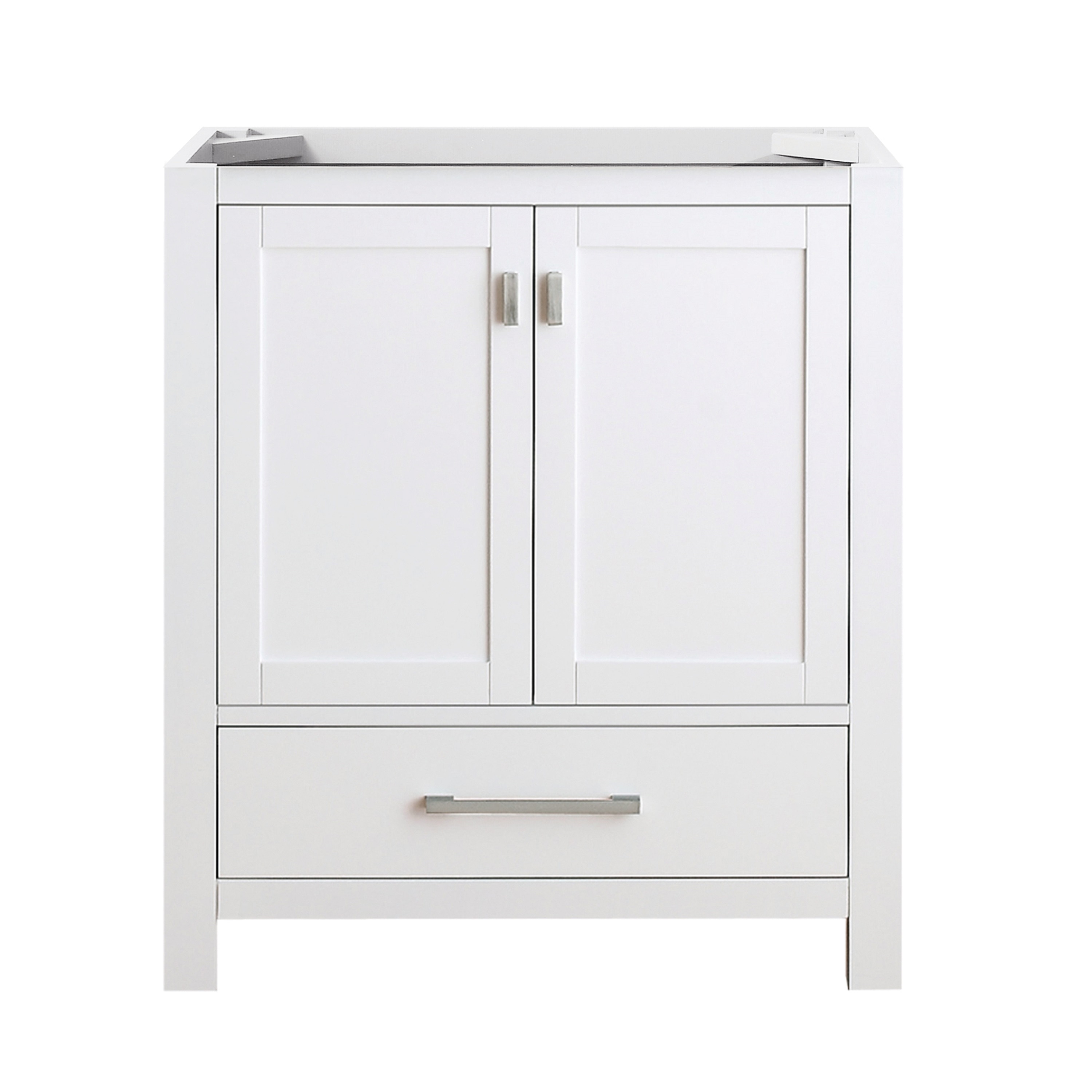 Avanity MODERO-V30-WT Modero 30-in White Bathroom Vanity Base Cabinet without Top
