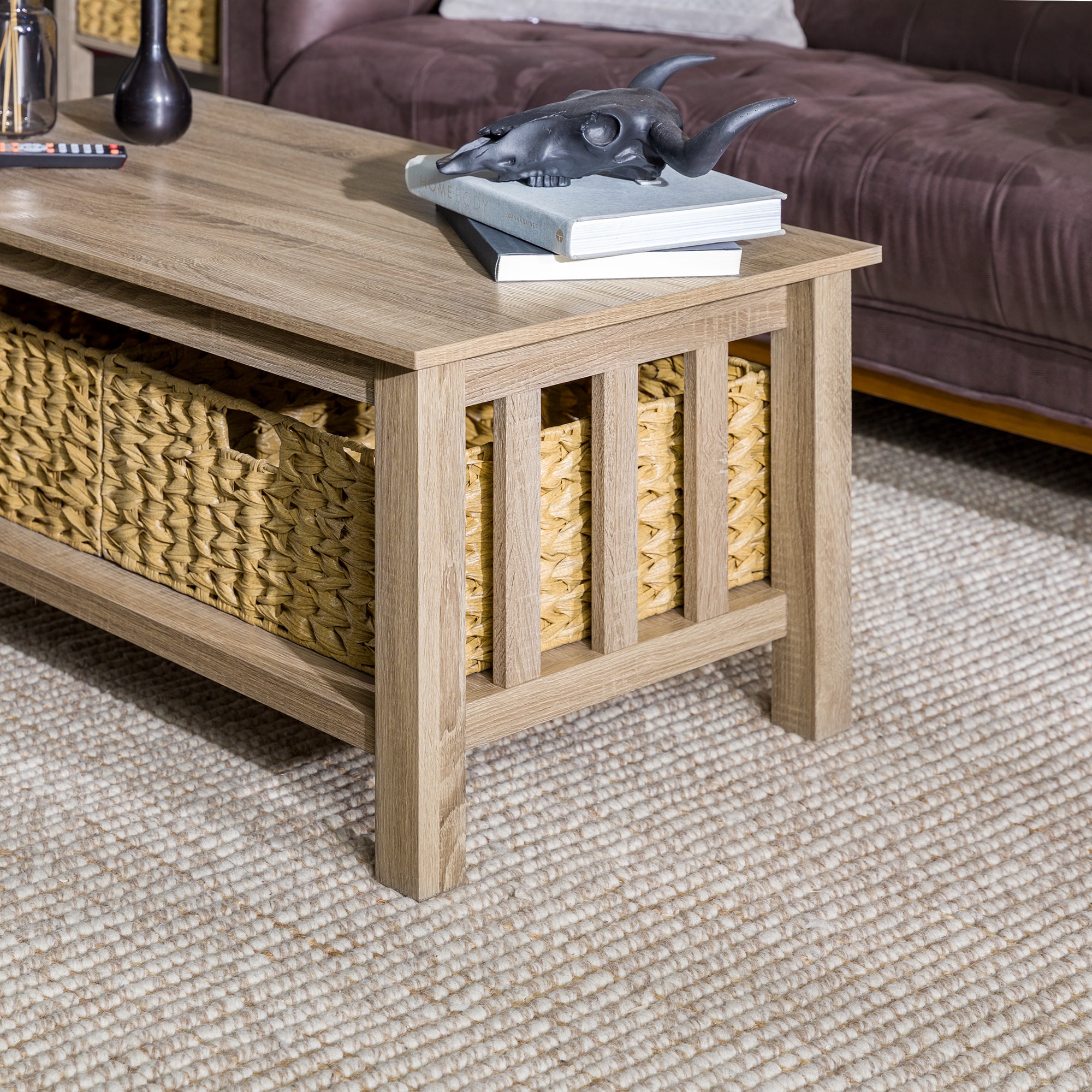 Wood Noodle Coffee Table / Deep Seat Bench 42