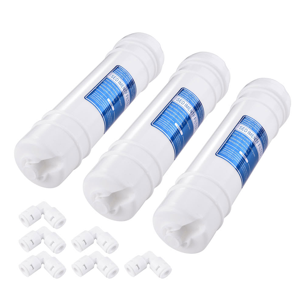 Yescom 06FIL004-PGC-LO Replacement Water Filters PP GAC CTO RO UF Water Purifer Stage 1-3 3PCS