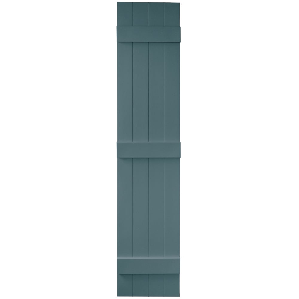 Vantage 13.875-in W x 66.875-in H Wedgewood Blue Board and Batten ...