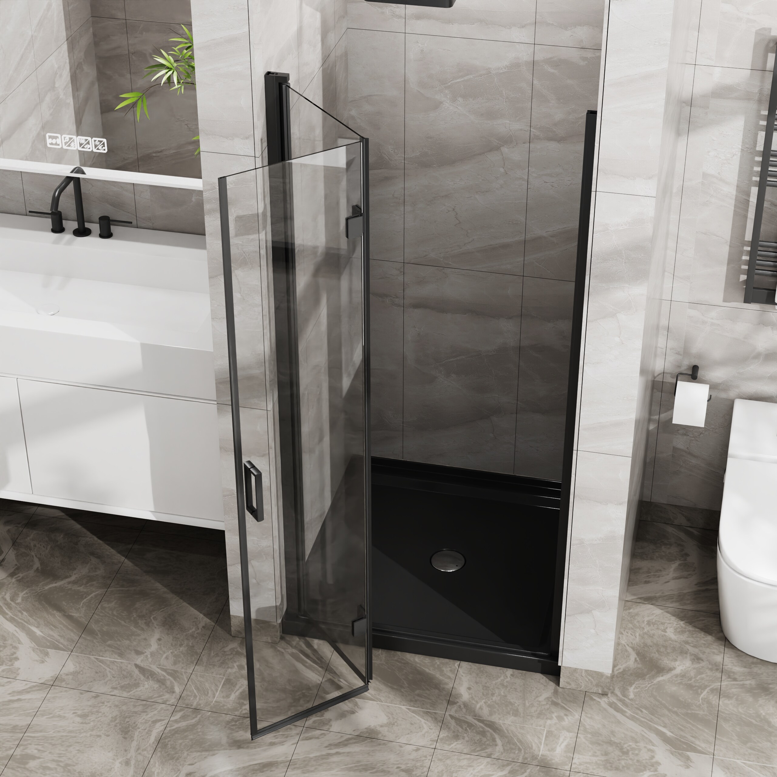Misty Moon LW0406-GY-LYM-6 Shower-Doors - View #6