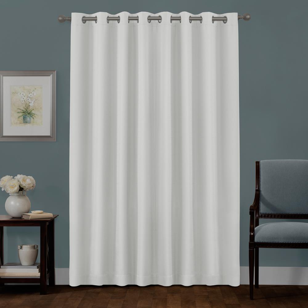  5833 84-Inches Bleached linen Blackout Thermal lined Grommet Single curtain panel
